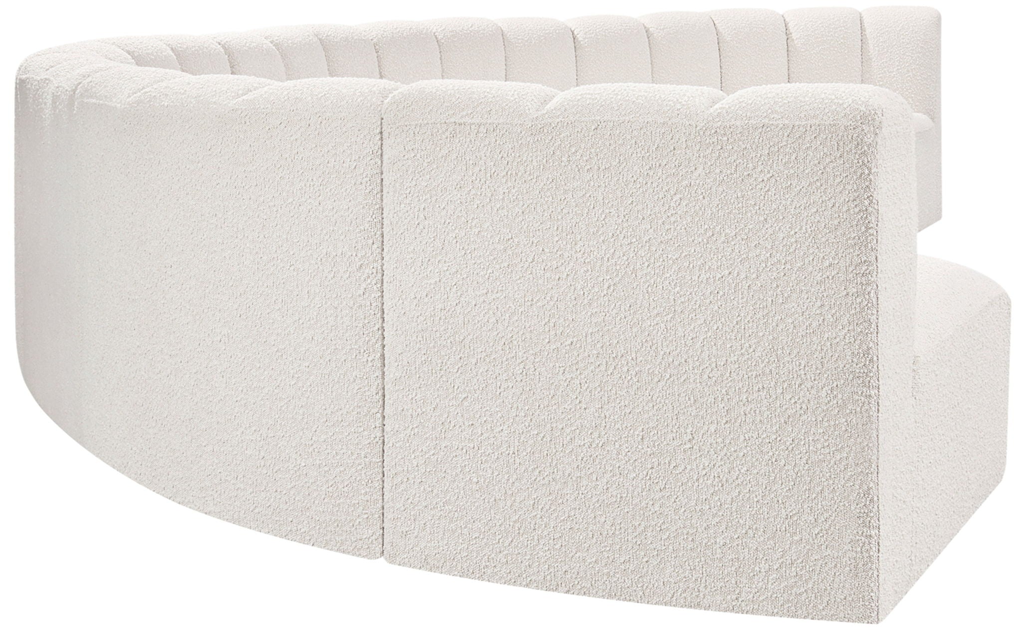 Arc - Boucle Fabric 8 Piece U-Shaped Modular Sofa