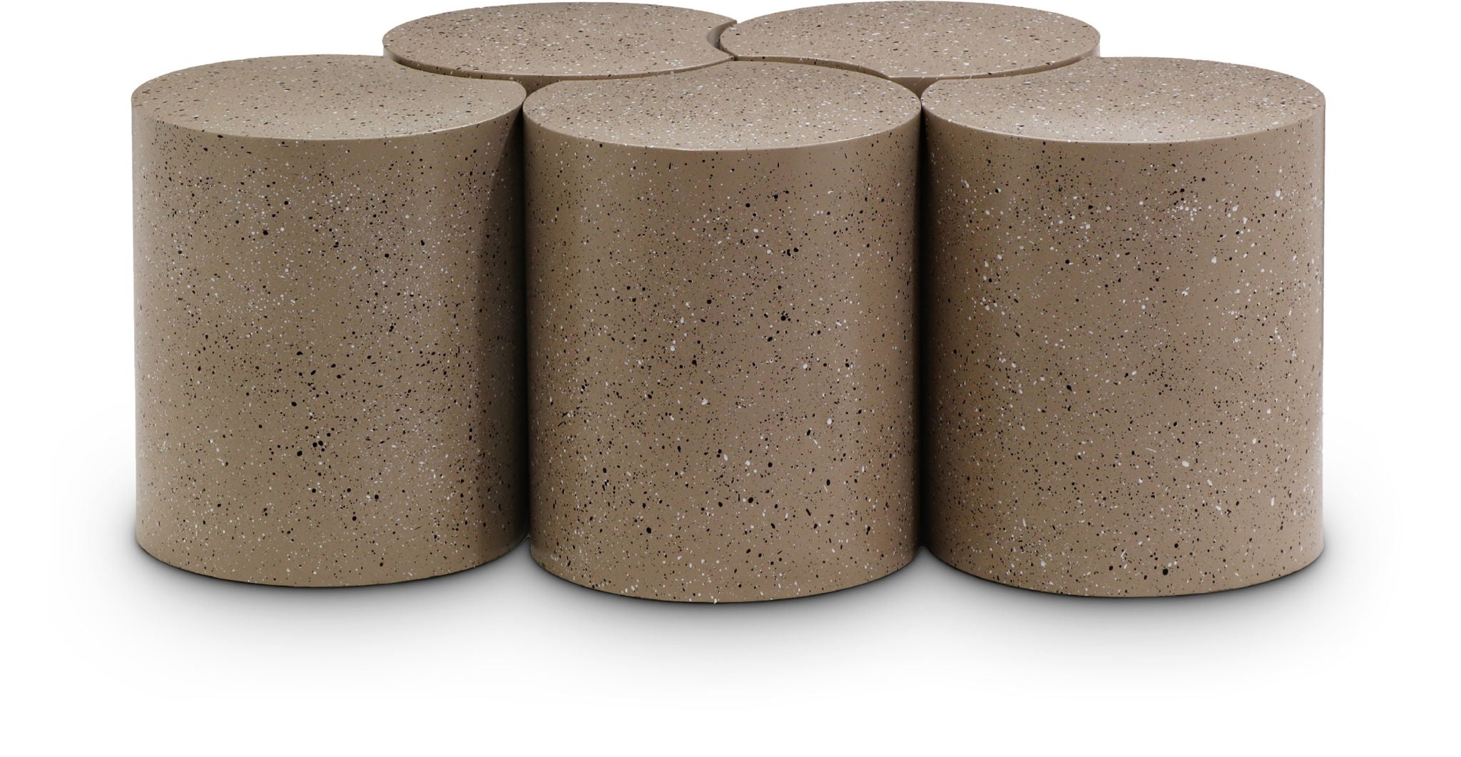 Dimple - 5 Piece Modular Coffee Table - Terazzo Finish