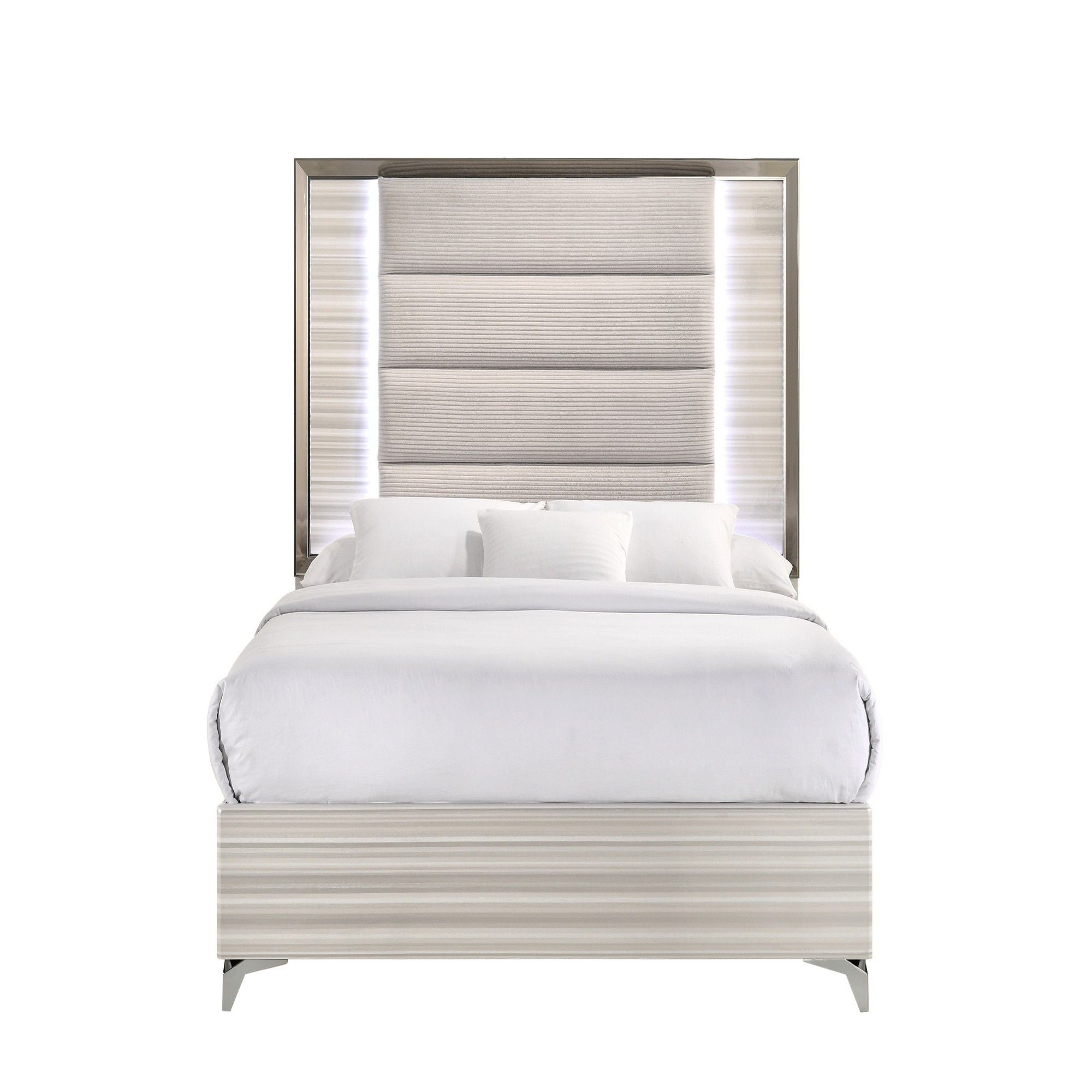 Star - 5 Pieces Bedroom Set Modern Design With LED