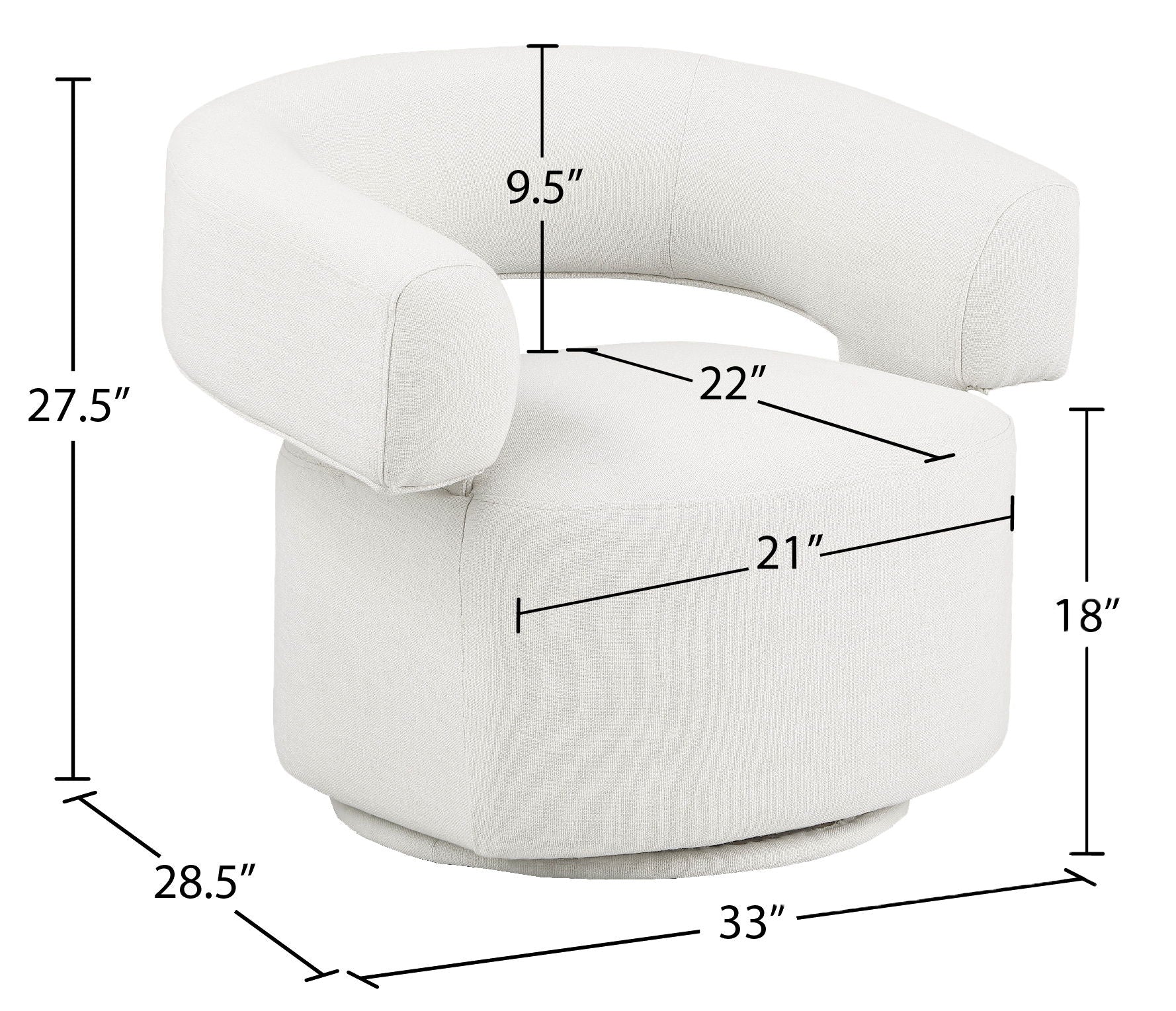 Niya - Swivel Accent Chair