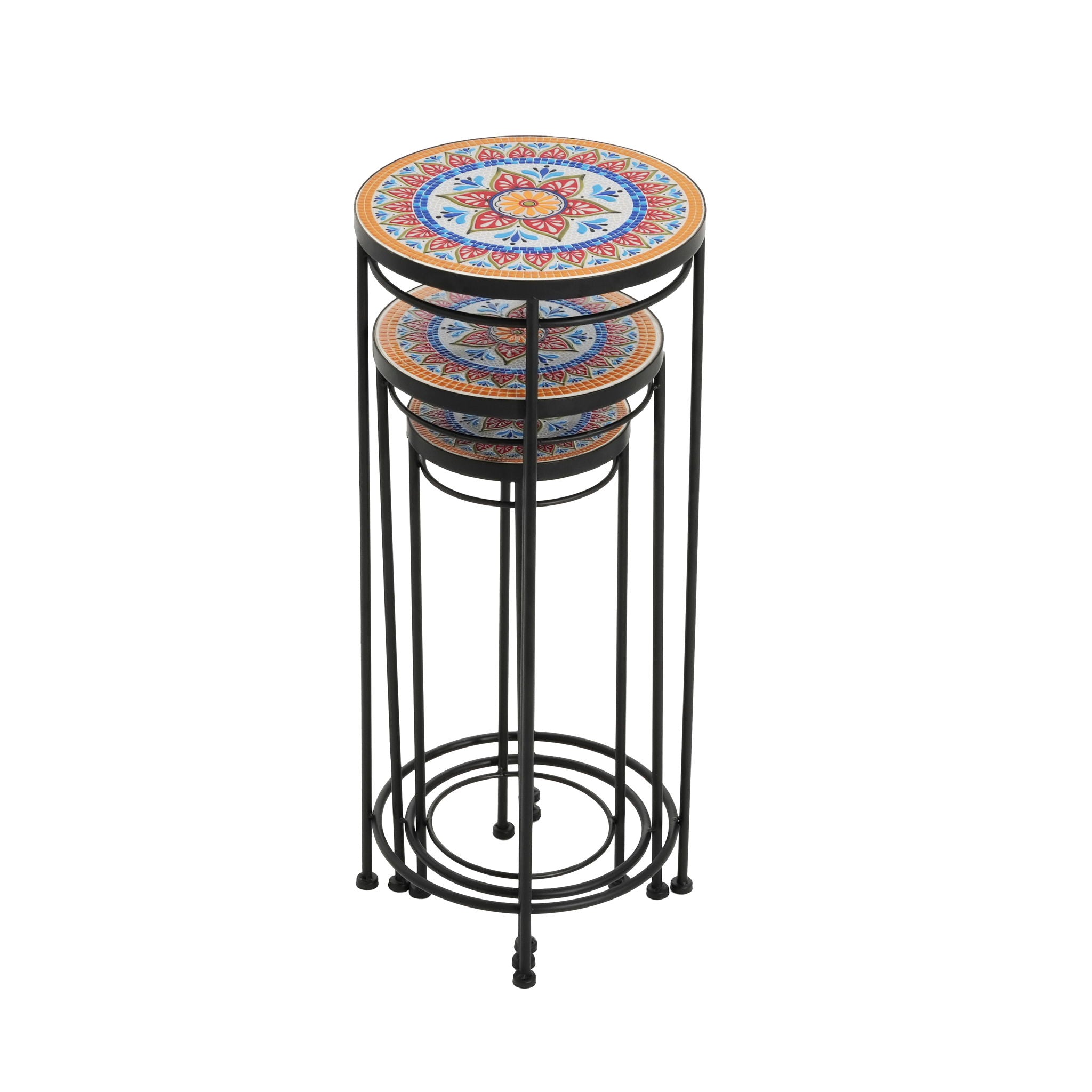 Wesley - Plant Stand - Black / Red