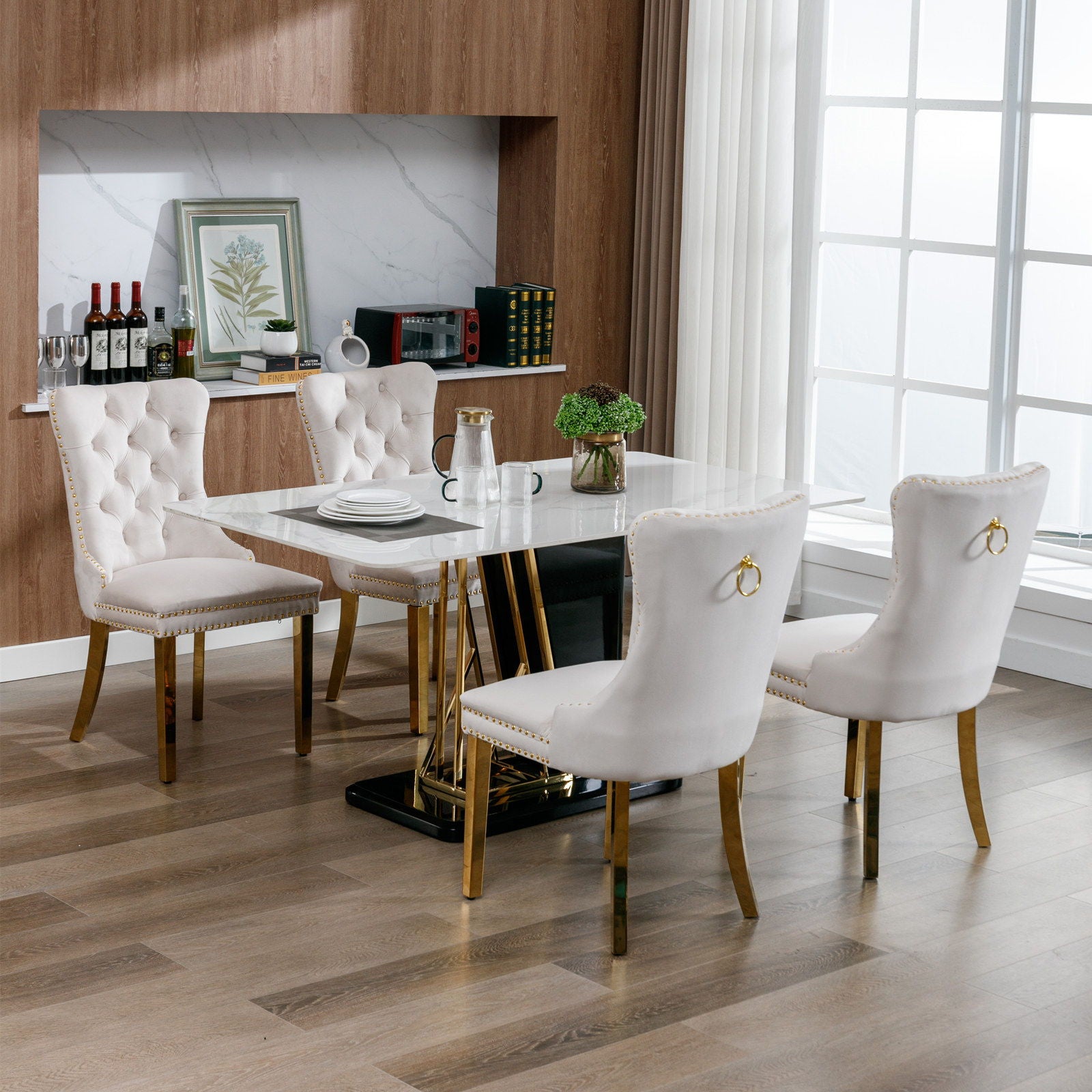 Nikki - Modern, High-End Tufted Dining Chair (Set of 2)