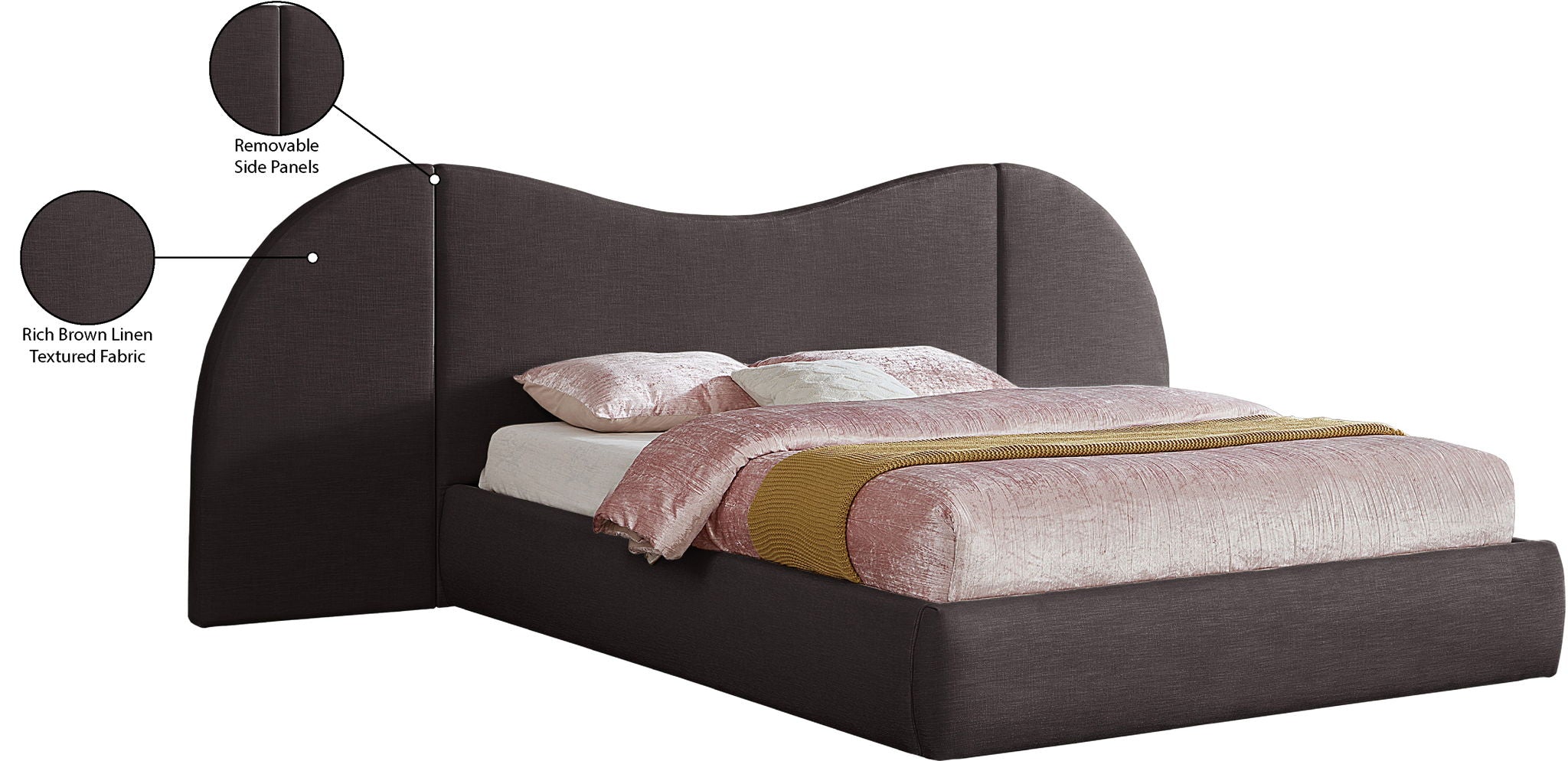 Everest - Linen Fabric Bed