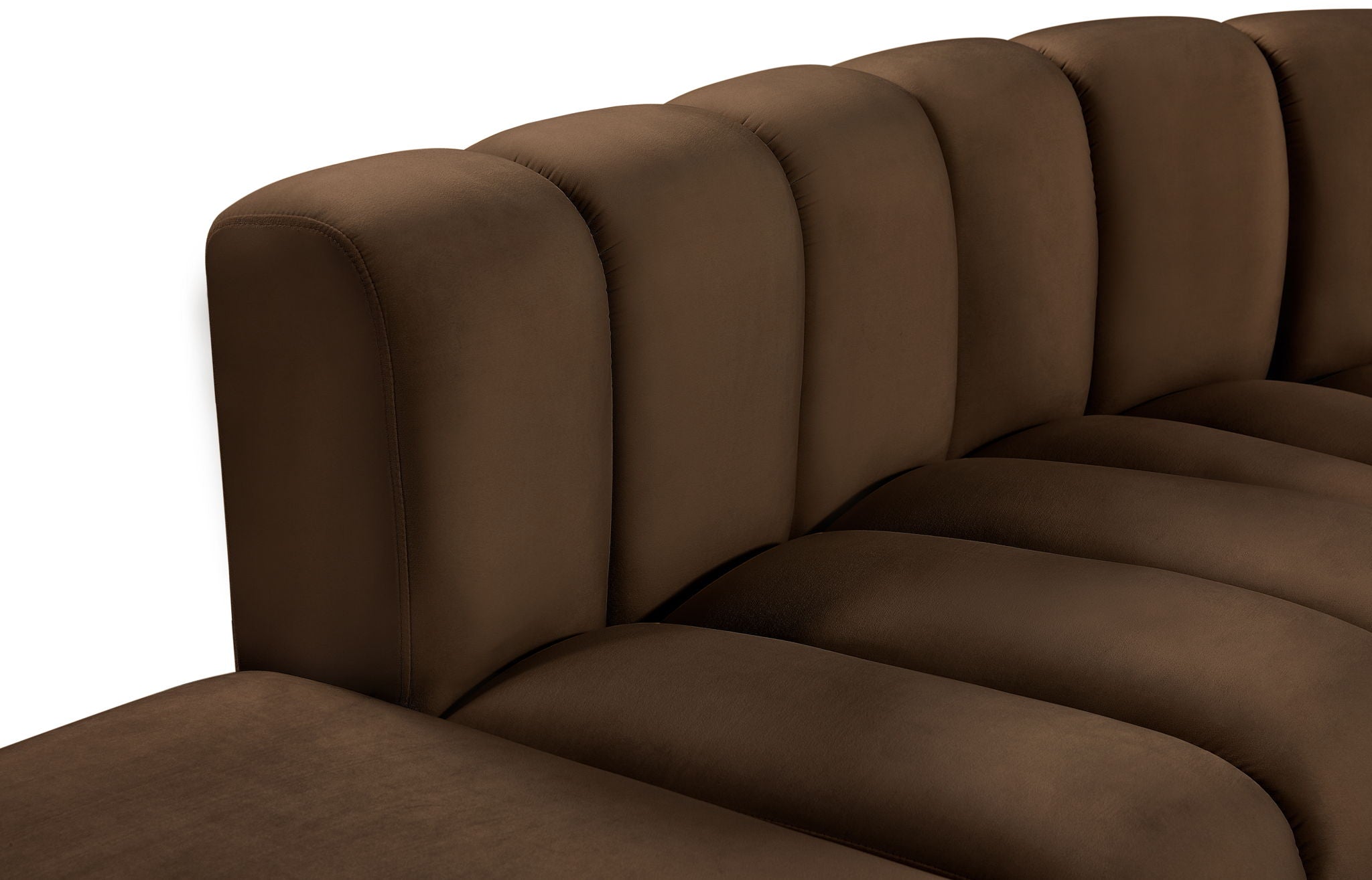 Arc - Velvet 6 Piece Corner Modular Sofa