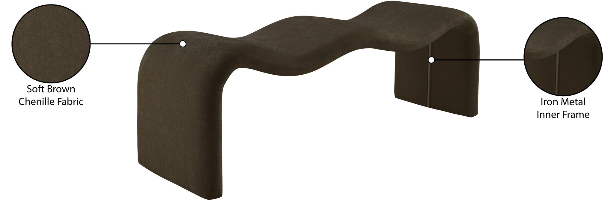Willow - Chenille Bench