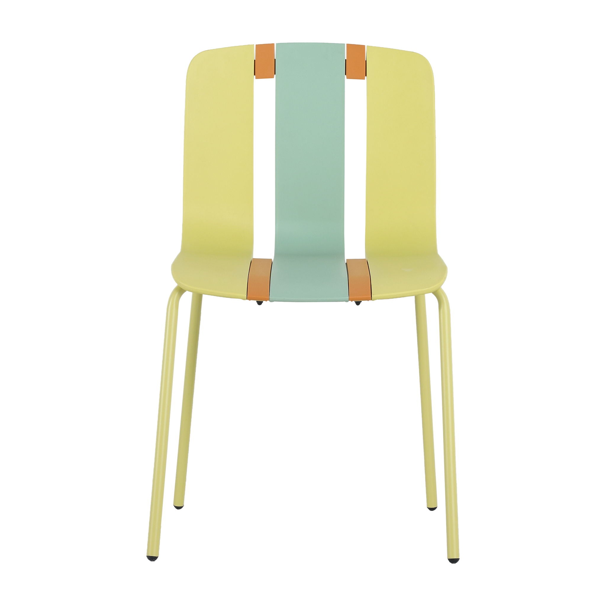 Modern Striped Blocking Single Chairs, Waterproof And Fade Resistant (Set of 4)