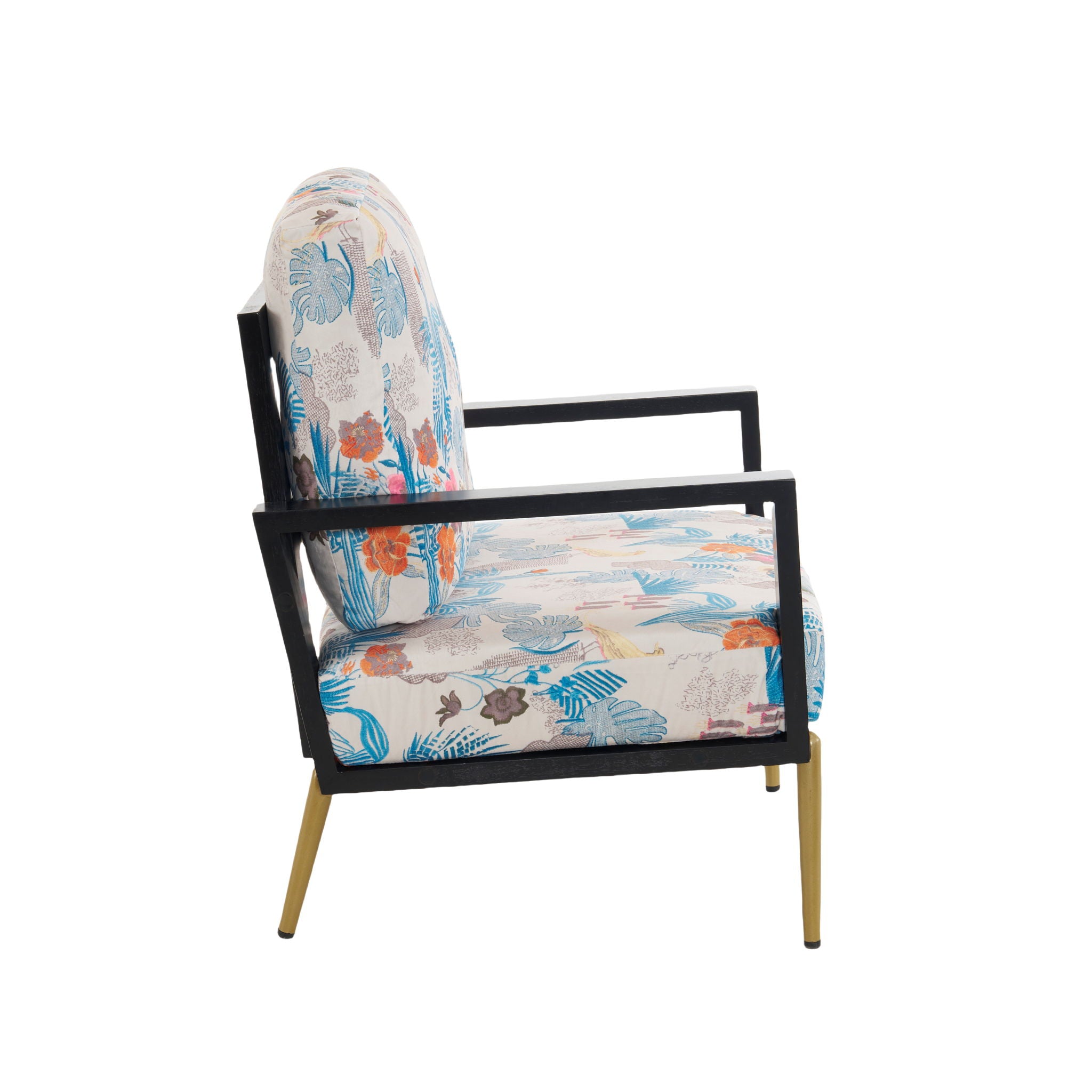 Modern Armchair With Solid Wood Frame
