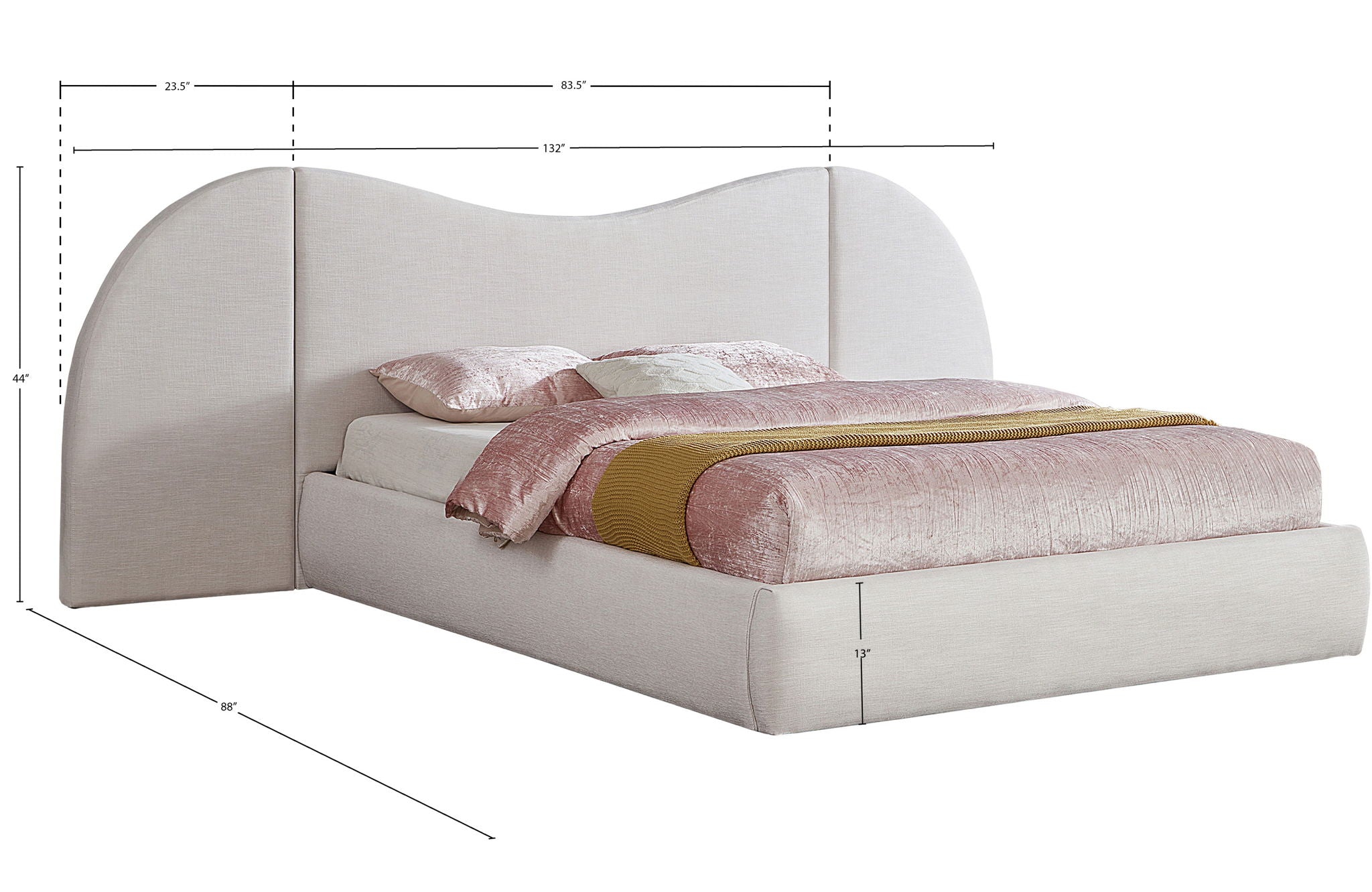 Everest - Linen Fabric Bed