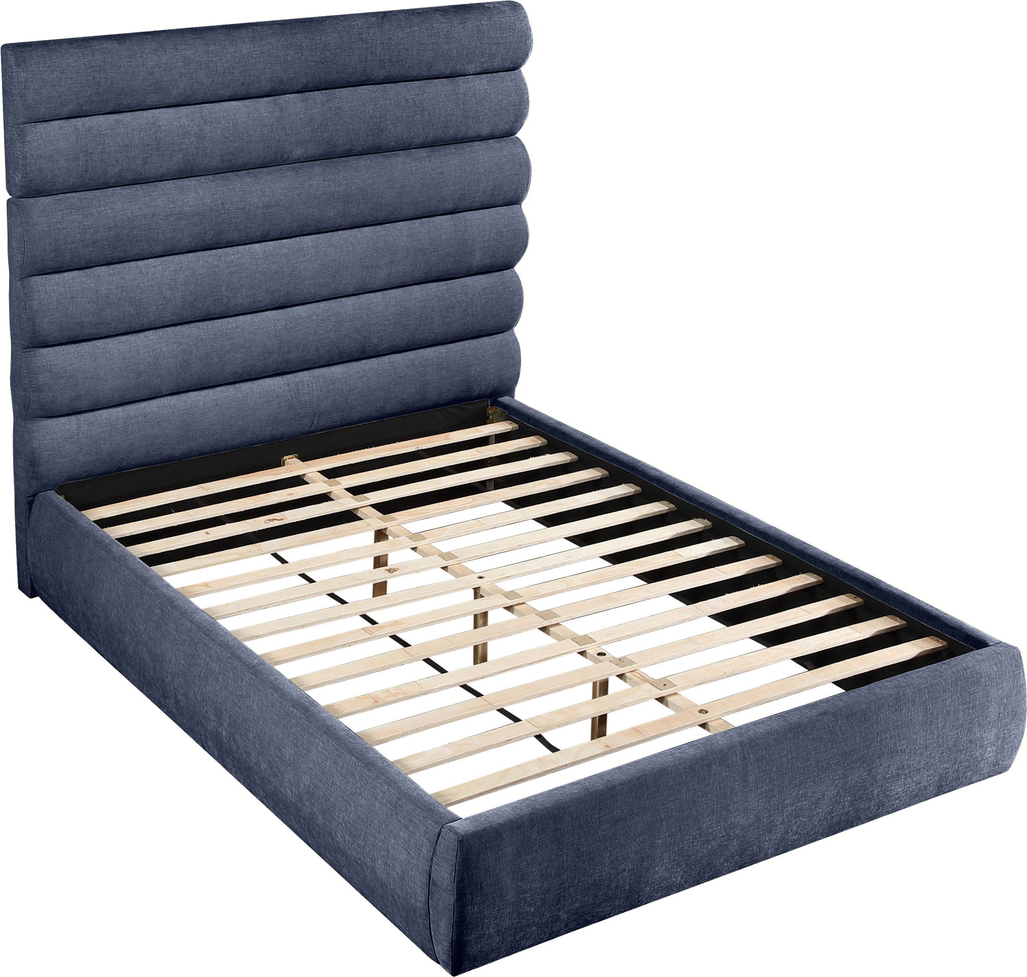 Adam - Chenille Fabric Bed With 70.5" Headboard