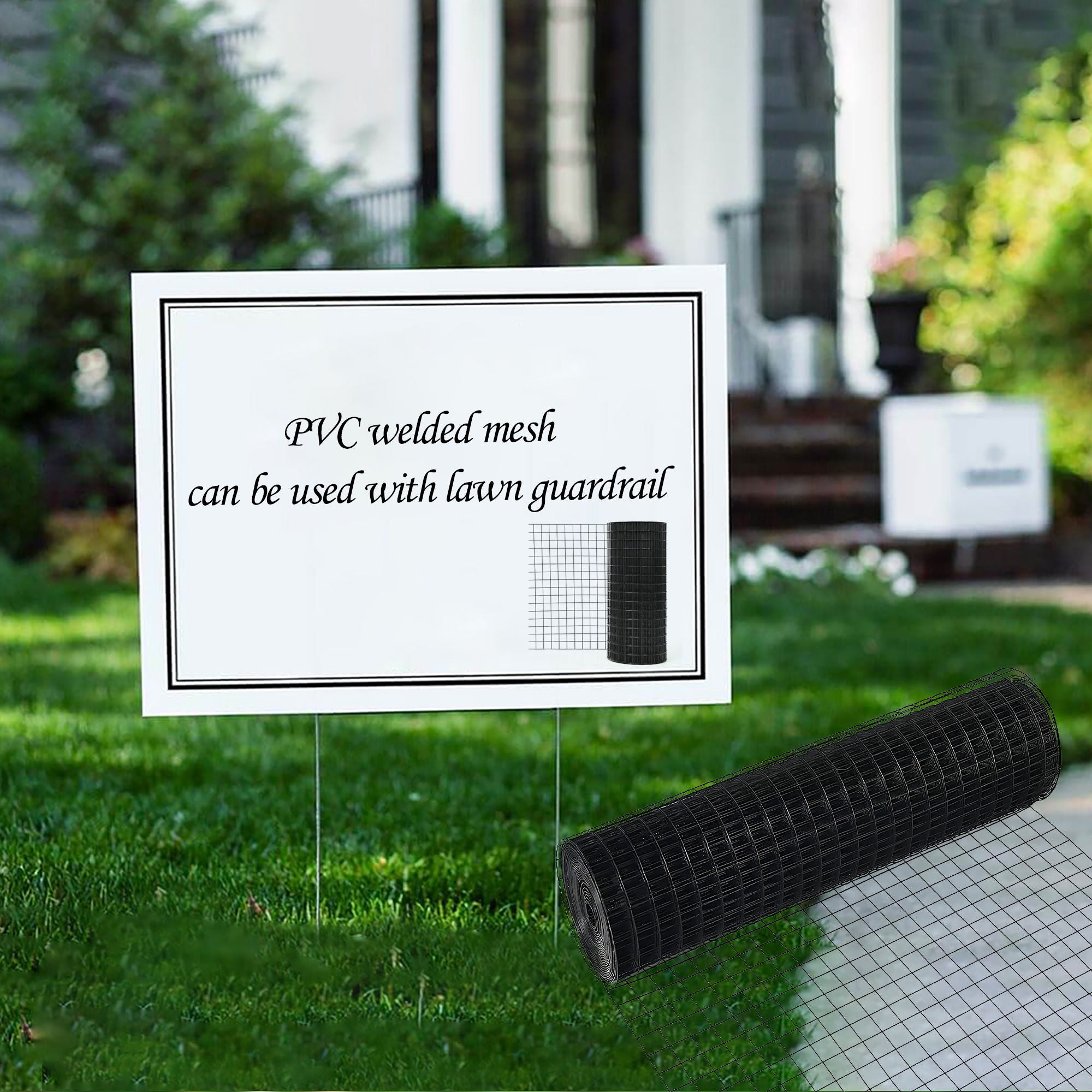 Vinyl Coated Hardware Cloth, For Poultry Netting And Home Improvement - Black