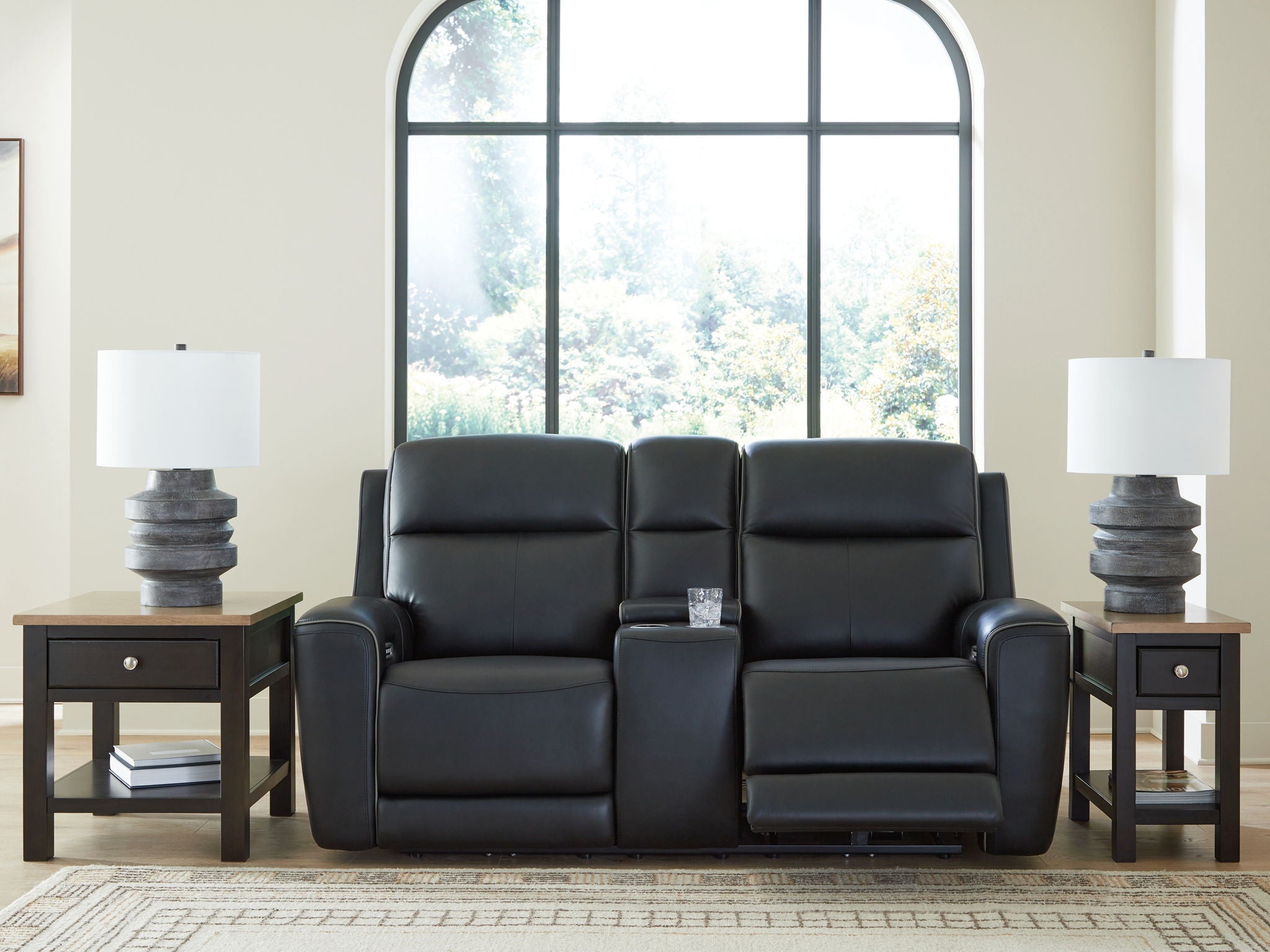 5Z-Comfort - Relaxation - Power Reclining Loveseat with Console / Adj Headrest