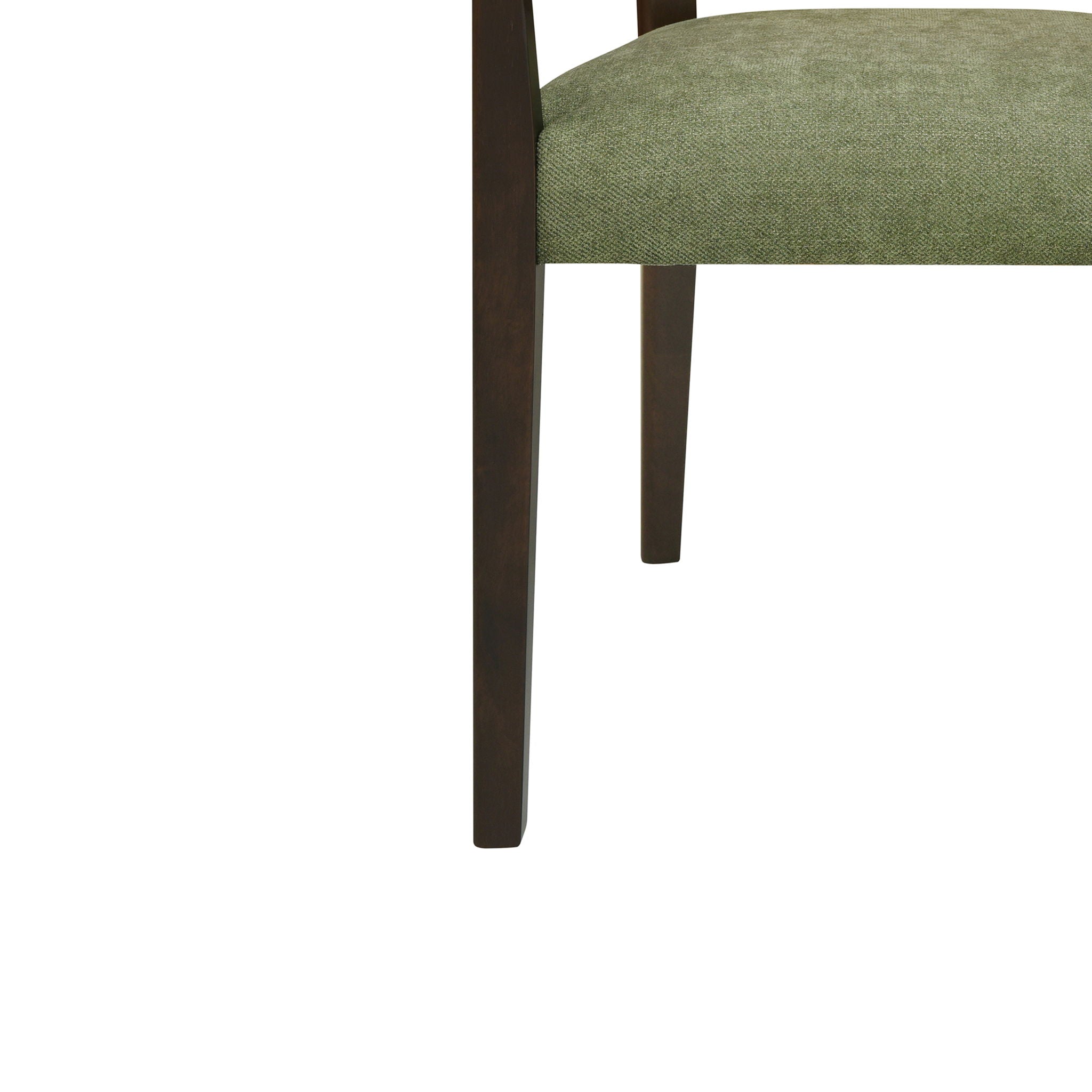 Mid Century Modern Arm Dining Chair Set With Rattan Backrest