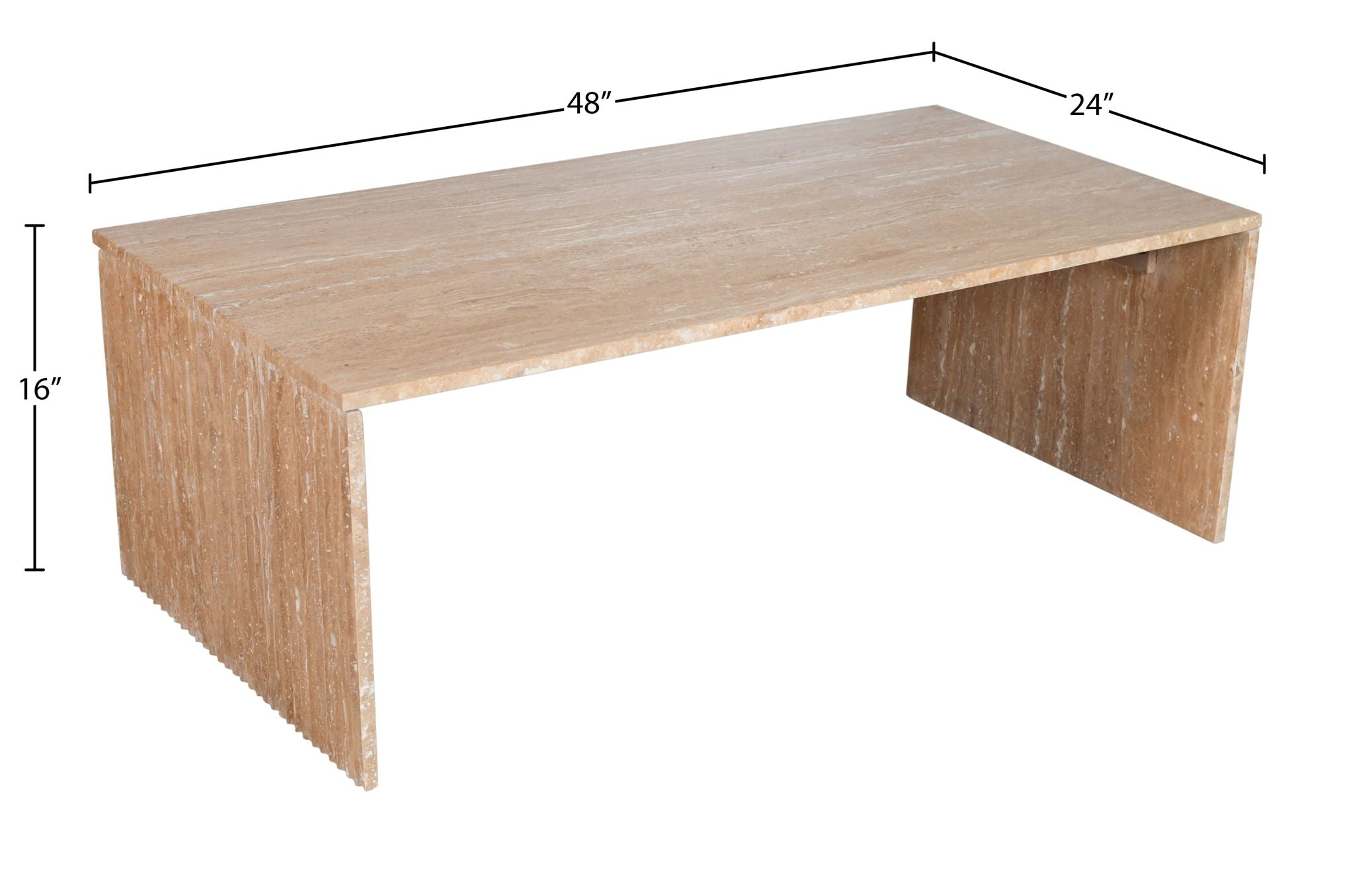 Pienza - Travertine Table