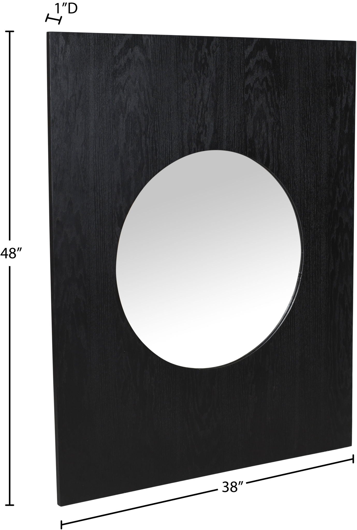 Optic - Oak Wood Frame Mirror