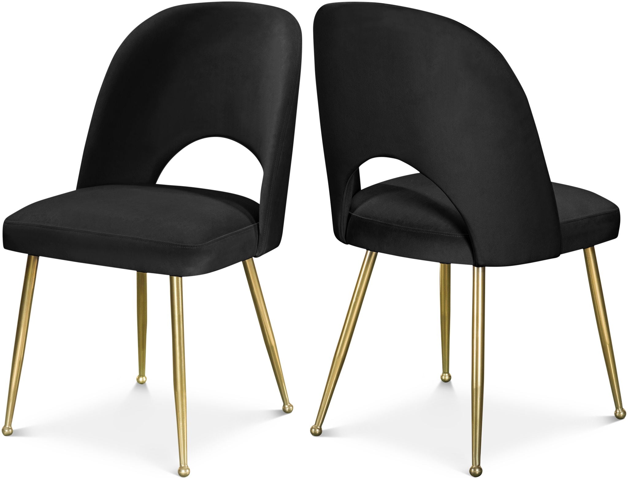 Logan - Dining Chair (Set of 2) - Gold Legs