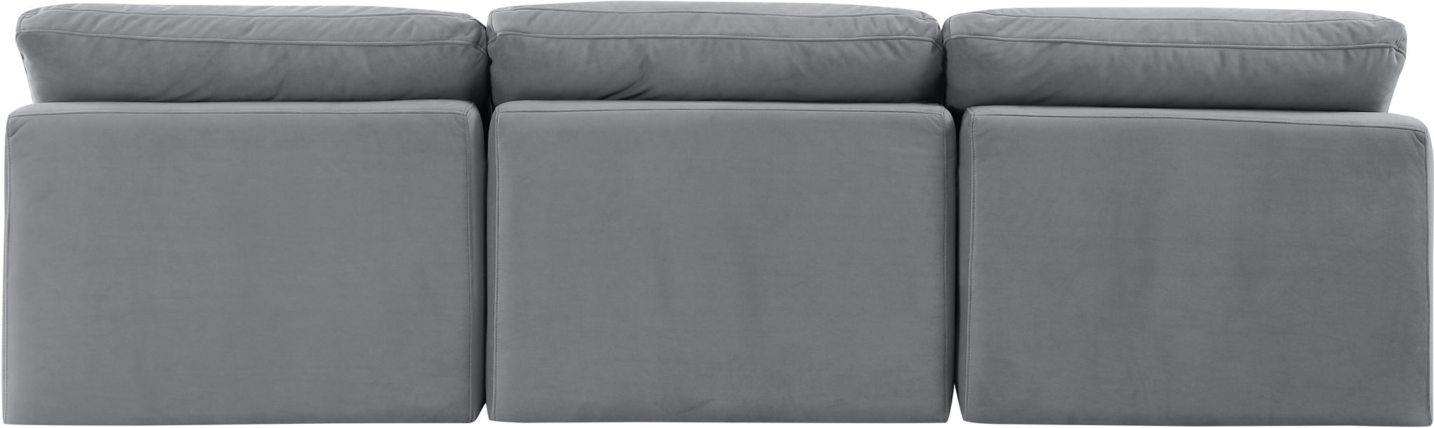 Indulge - Velvet 3 Seat Modular Armless Sofa