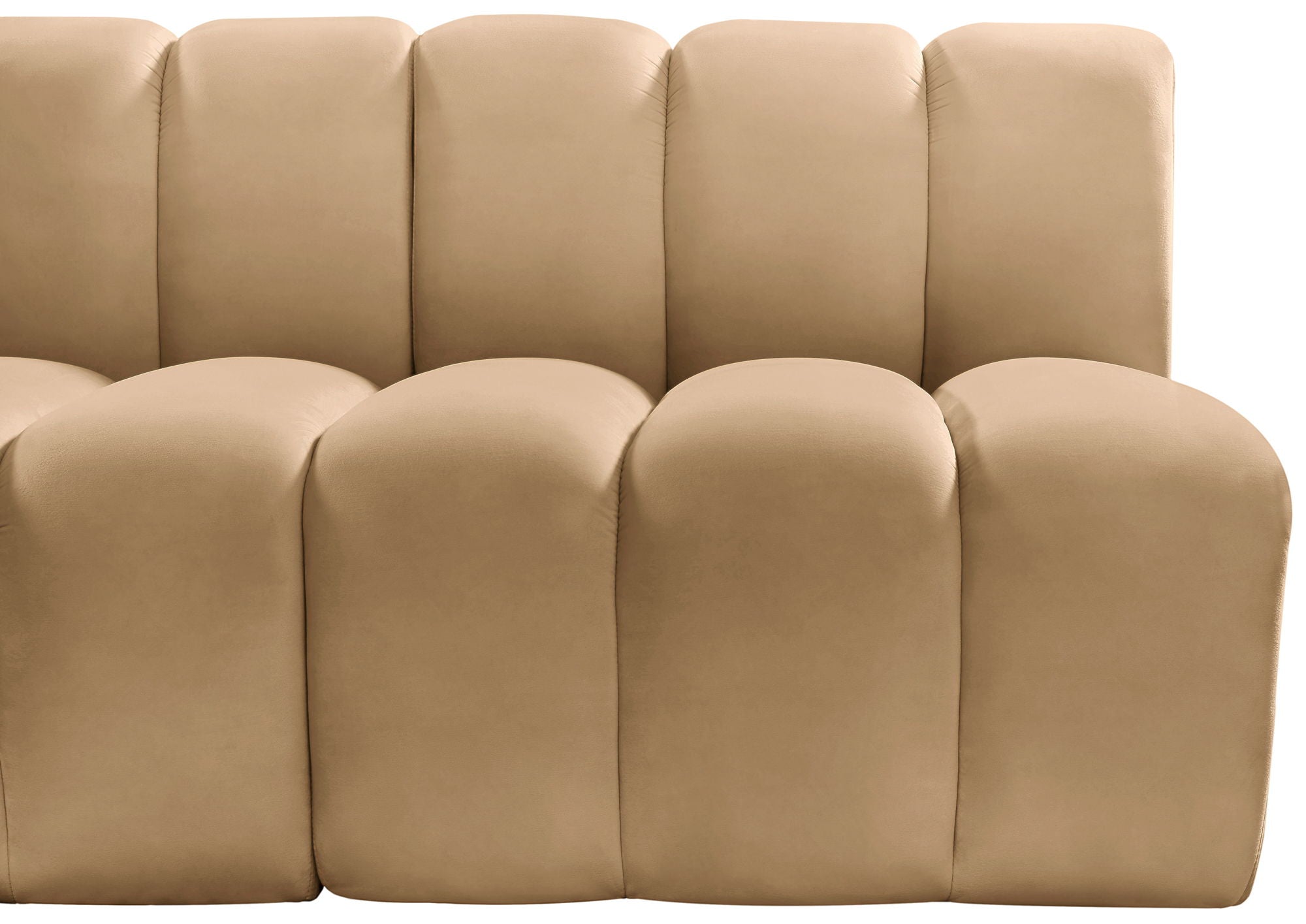 Arc - Velvet 8 Piece Curved Modular Sofa