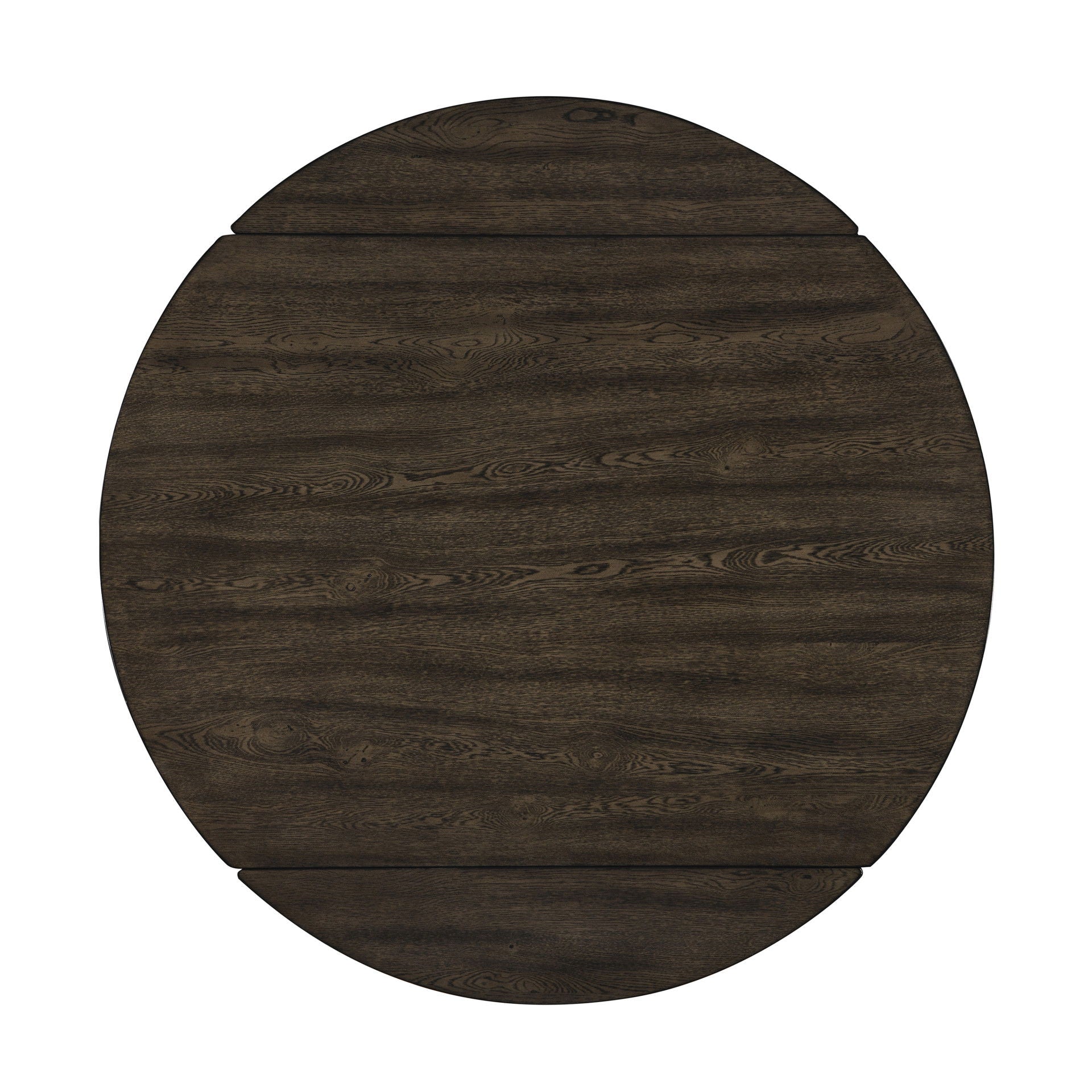 Rex - 65" Round Table With Self Storing Leaves - Walnut