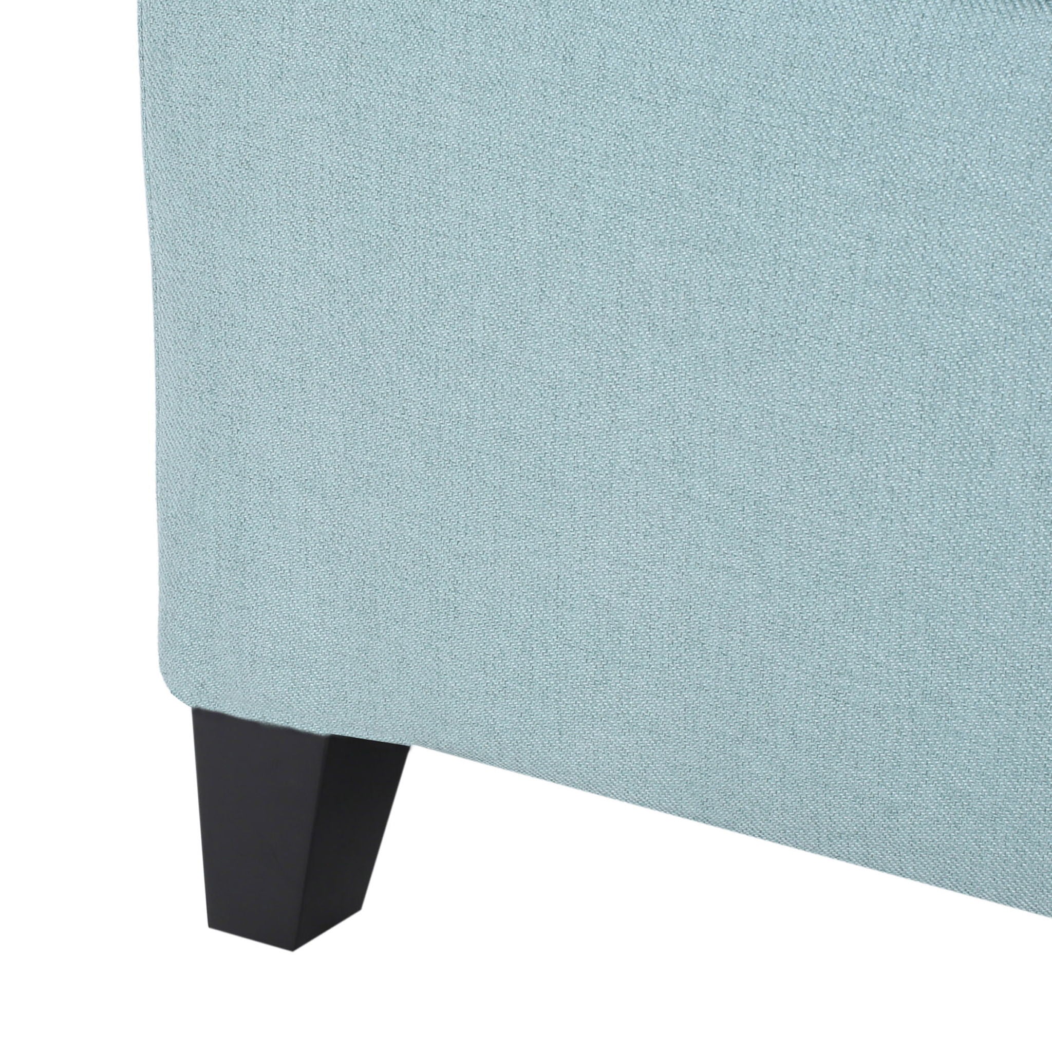 Contemporary Storage Ottoman Bench With Upholstery
