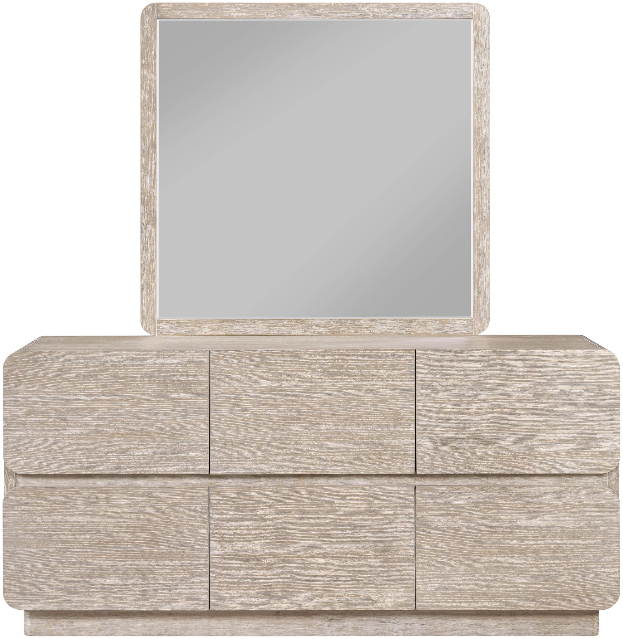 Adagio - Solid Wood And Oak Veneer Mirror