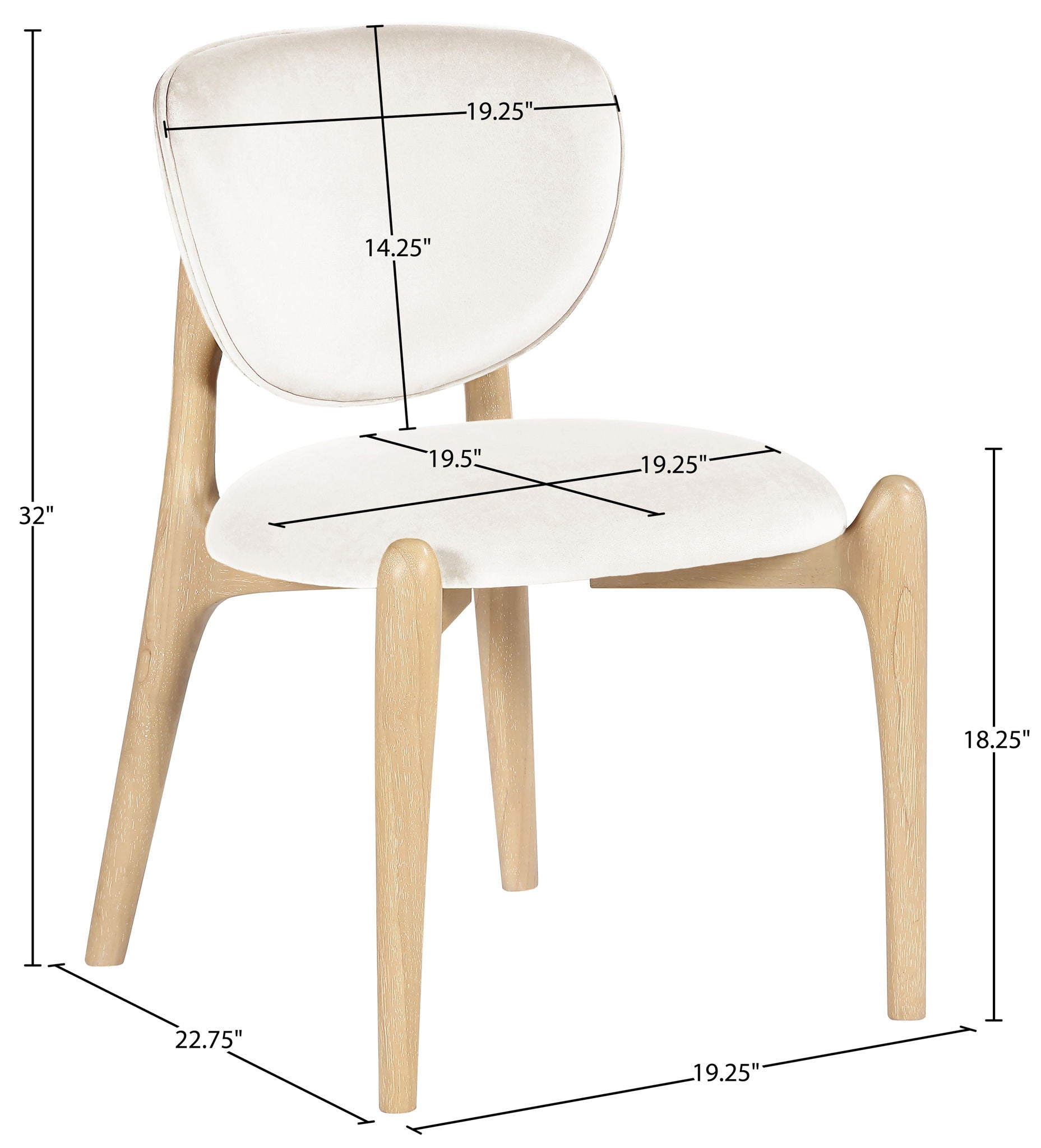 Velora - Upholstered Dining Chair (Set of 2) - Natural Base