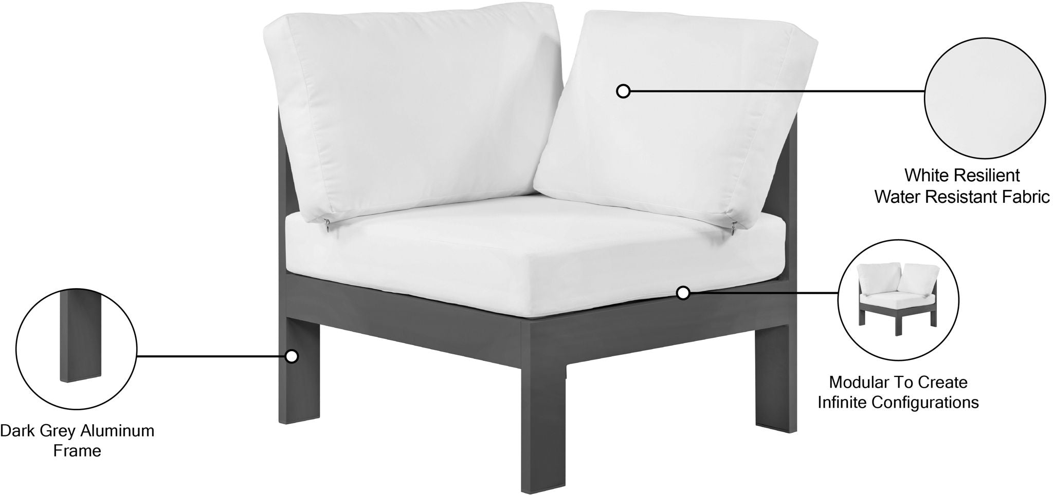 Nizuc - Outdoor Patio Corner Chair