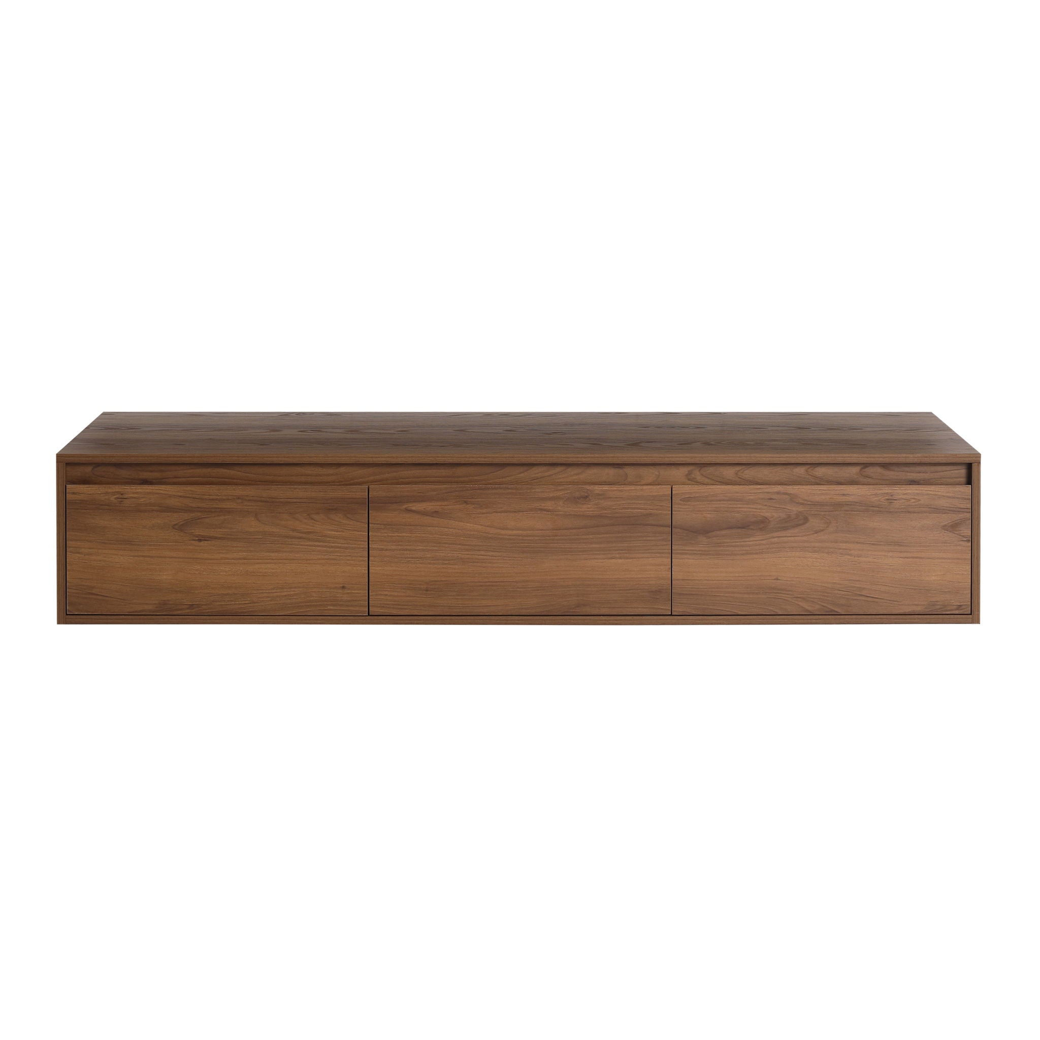 Modern Minimalist Bathroom Cabinet With Soft Close Drawers And Floating Mounting Design
