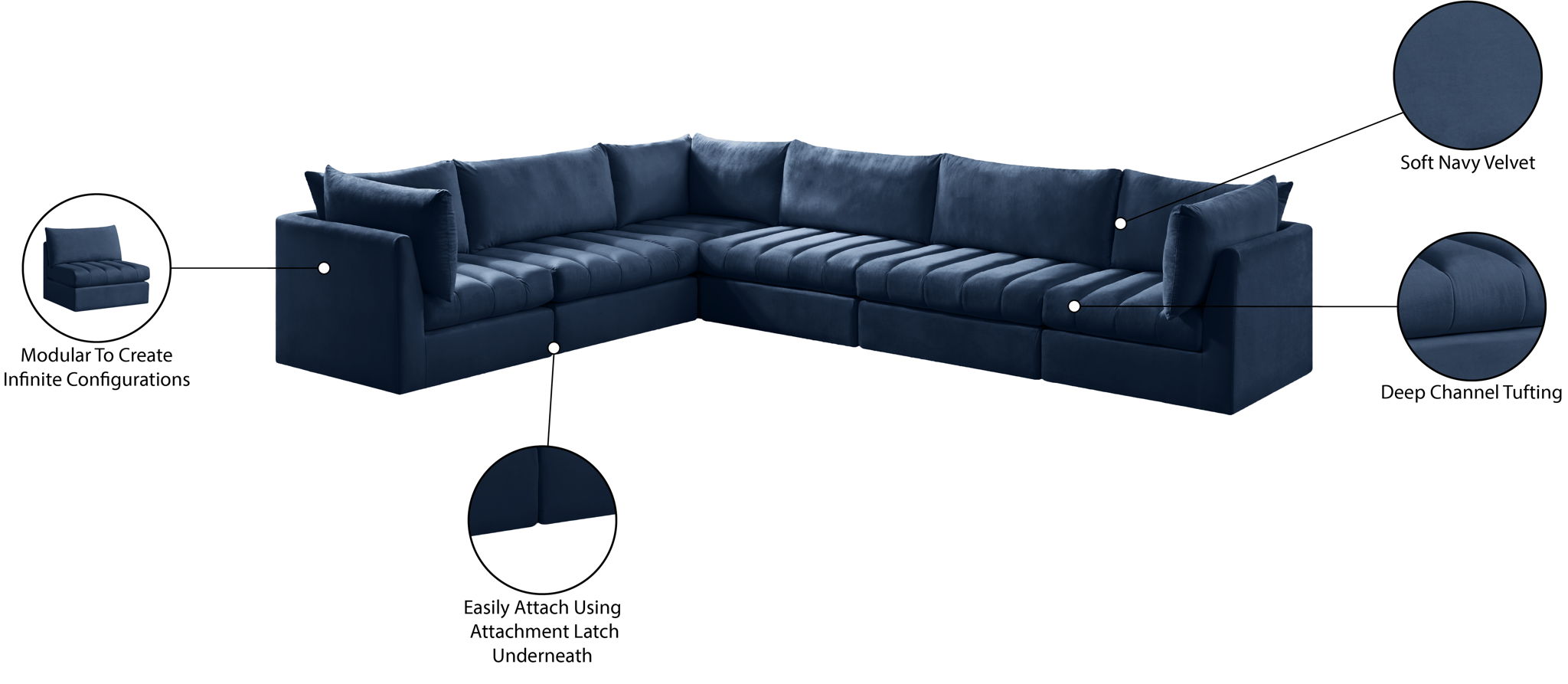 Jacob - 6 Pc. Modular Sectional