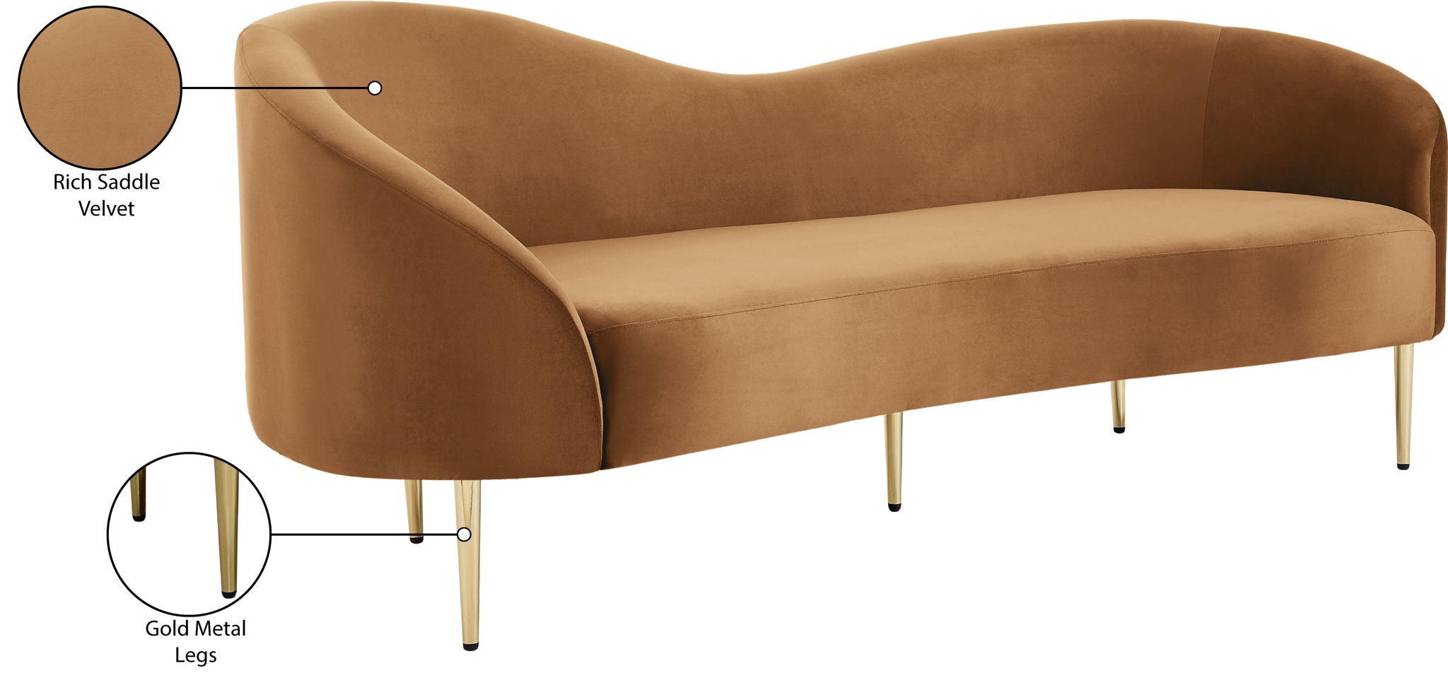 Ritz - Sofa - Saddle