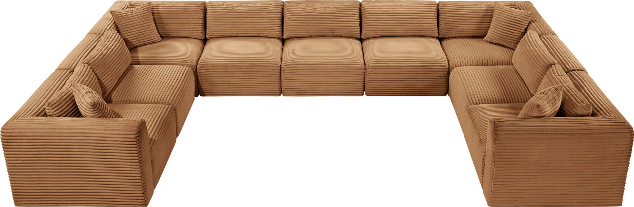 Shaggy - 9 Piece Modular U-Shaped Sectional