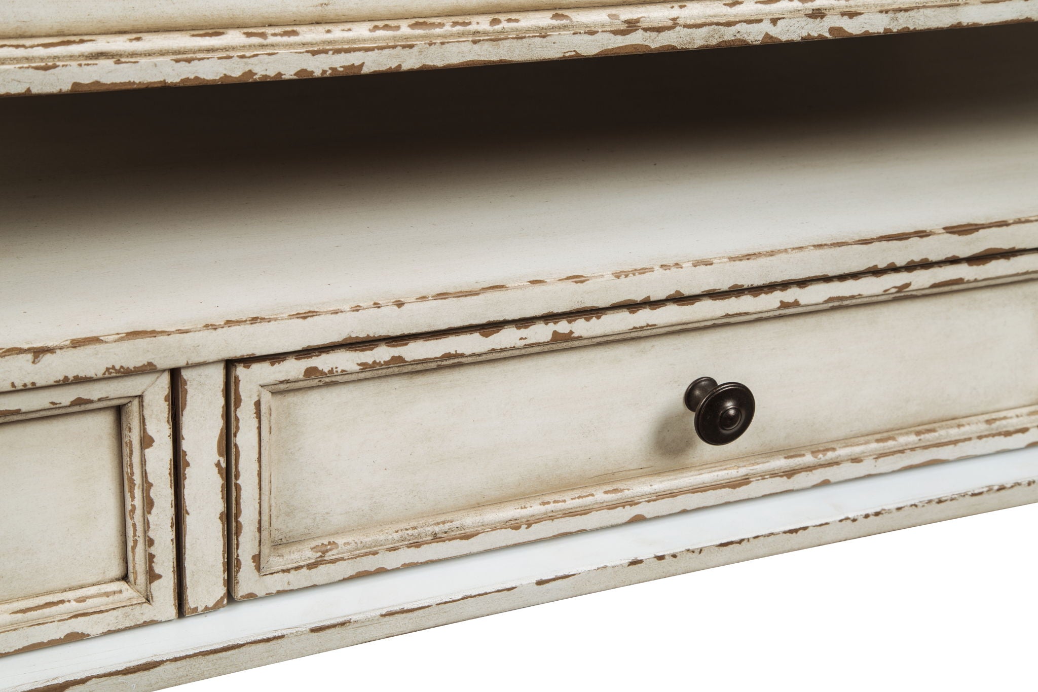 Realyn - Lift Top Cocktail Table - White / Brown