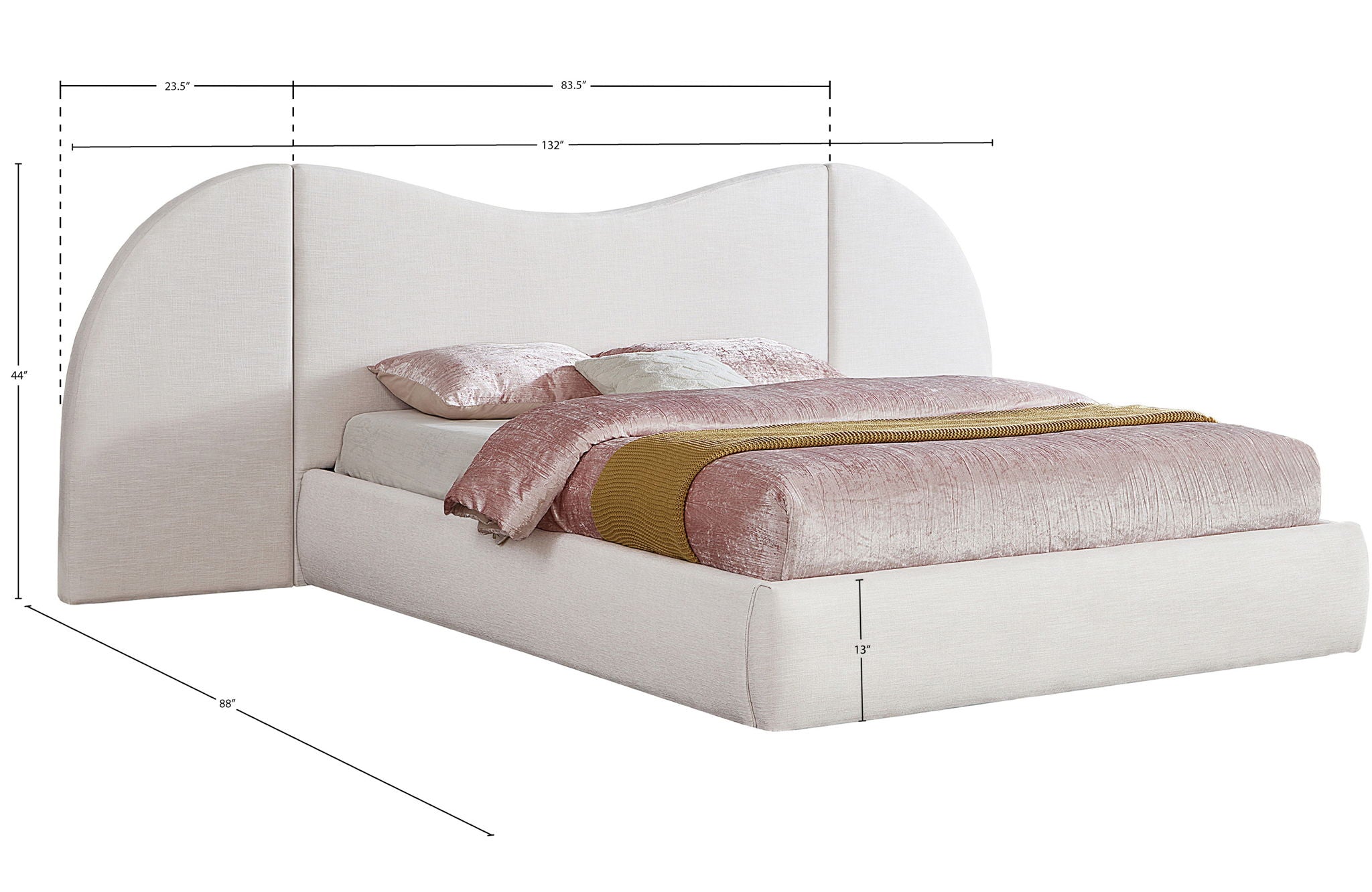 Everest - Linen Fabric Bed