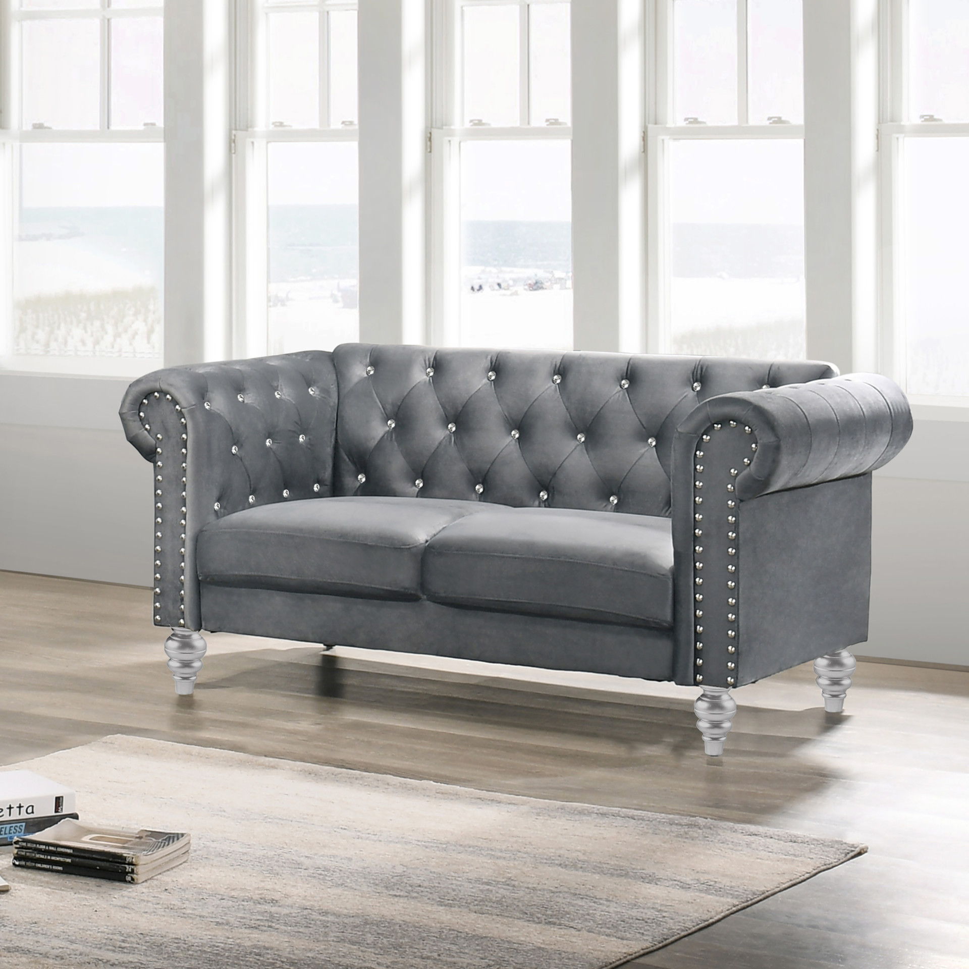 Emma - Crystal Loveseat