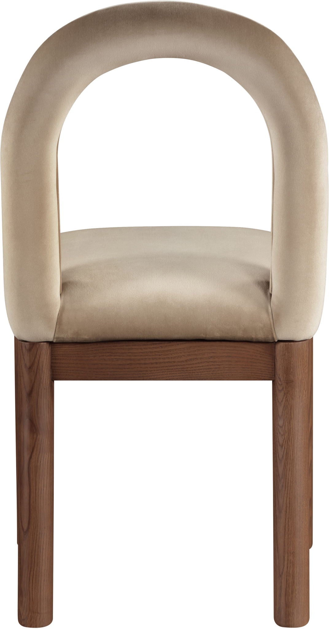 Conrad - Velvet Dining Chair With Brown Legs