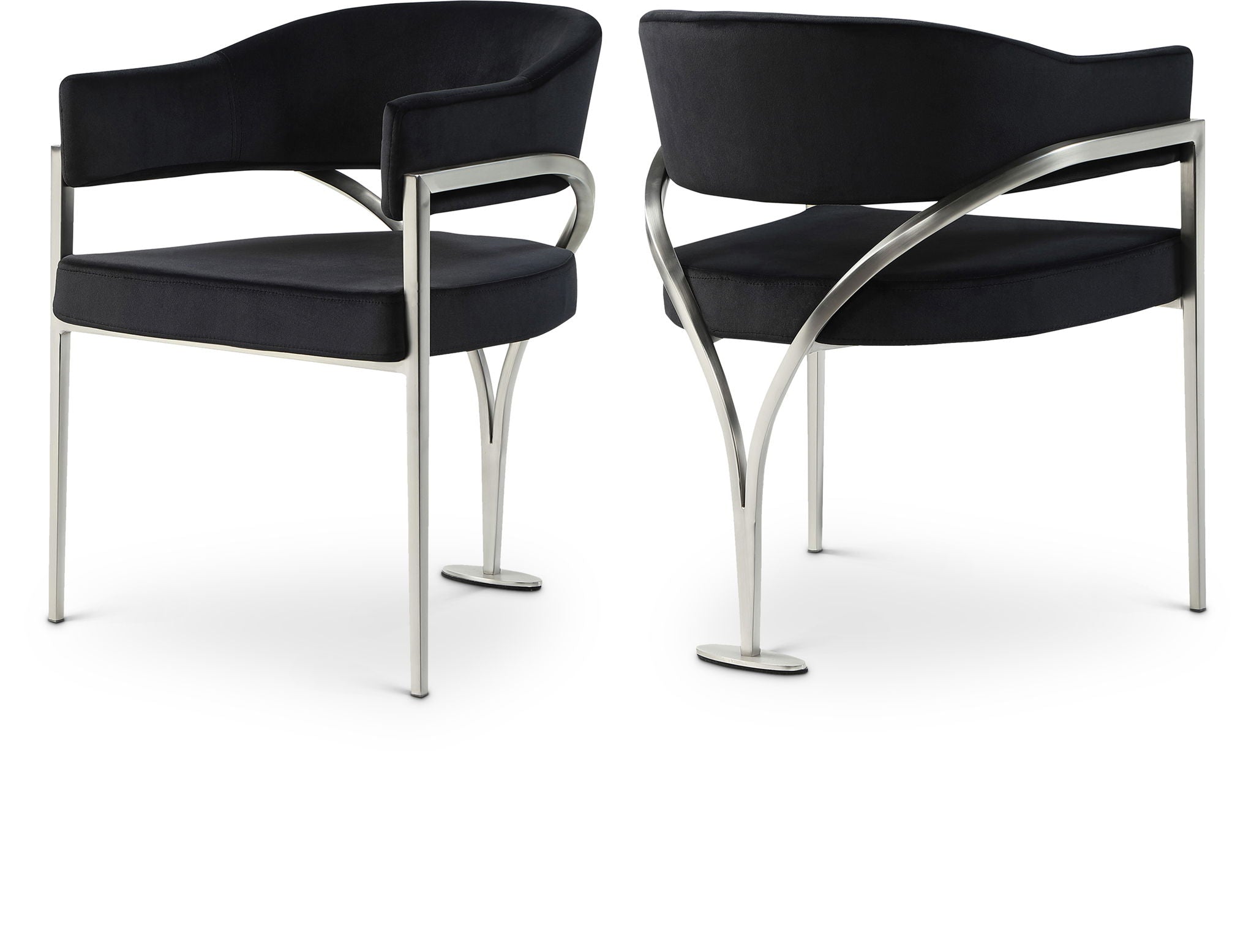 Madelyn - Dining Chair (Set of 2) - Brushed Chrome