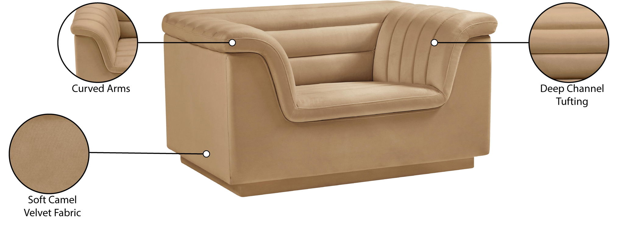 Cascade - Velvet Chair