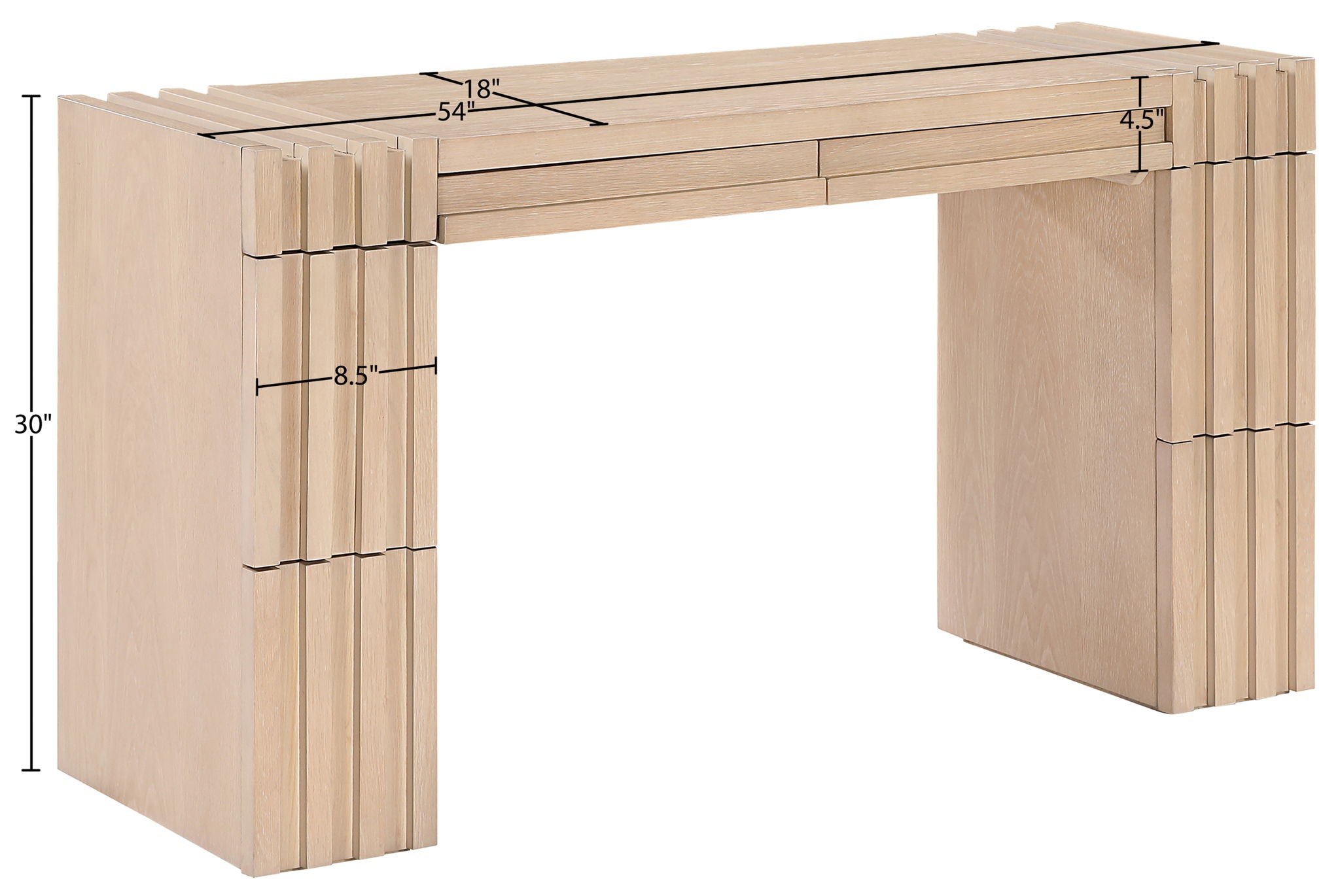 Stanton - Oak Veneer And Solid Wood Table