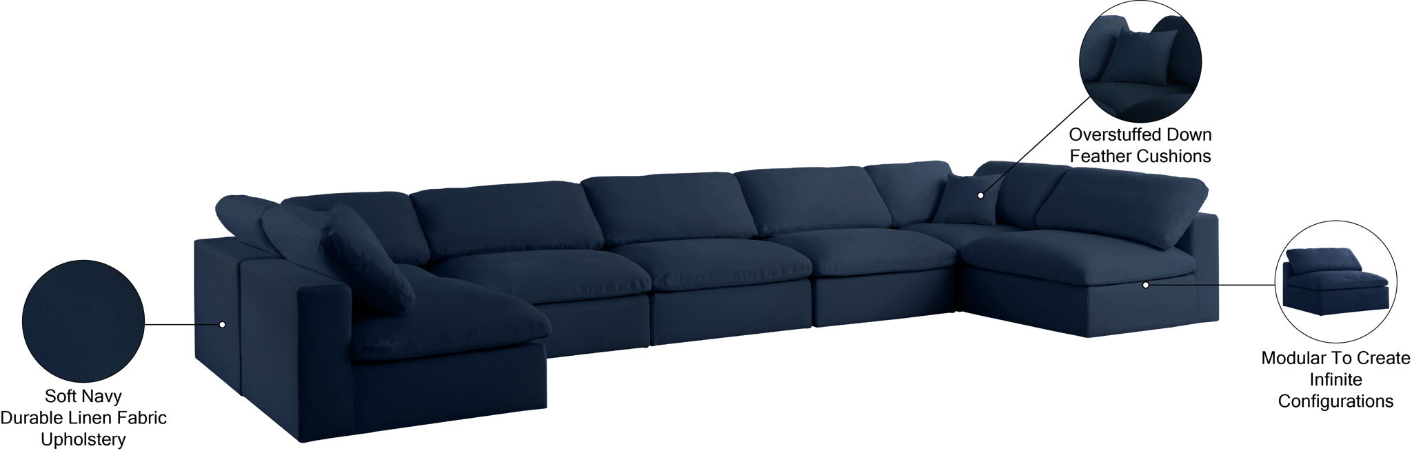 Serene - 7 Piece Modular Sectional