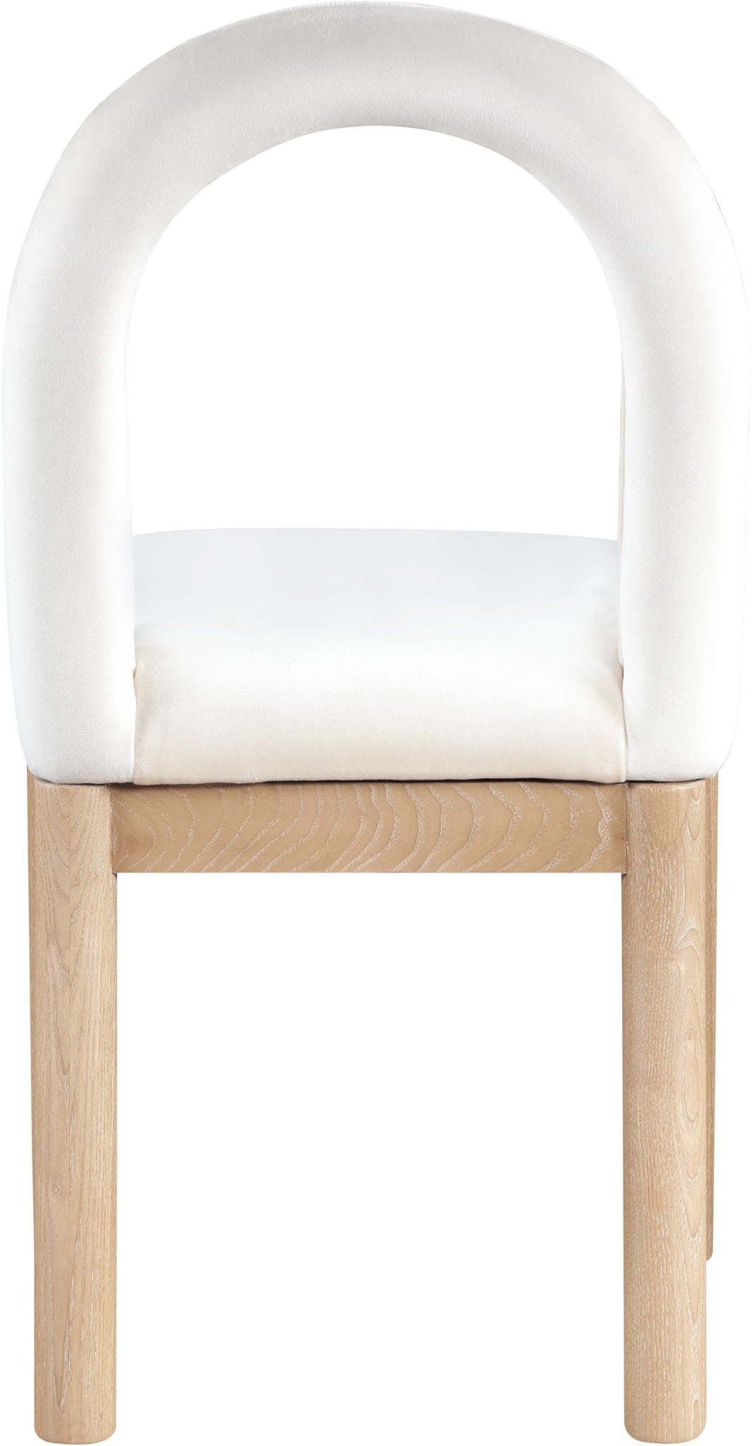 Conrad - Velvet Dining Chair With Natural Legs