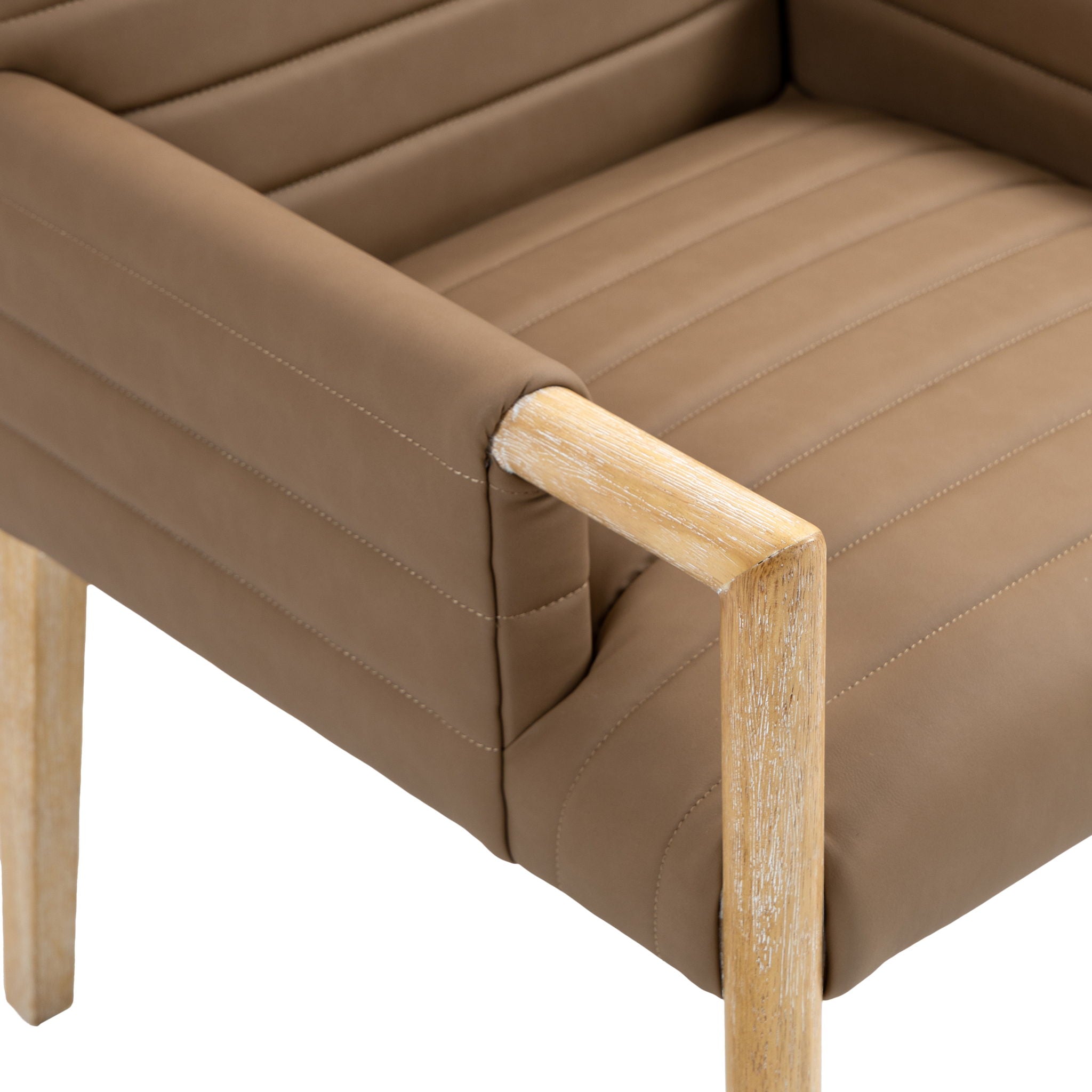 Aimee - Dining Arm Chair - Light Brown Legs
