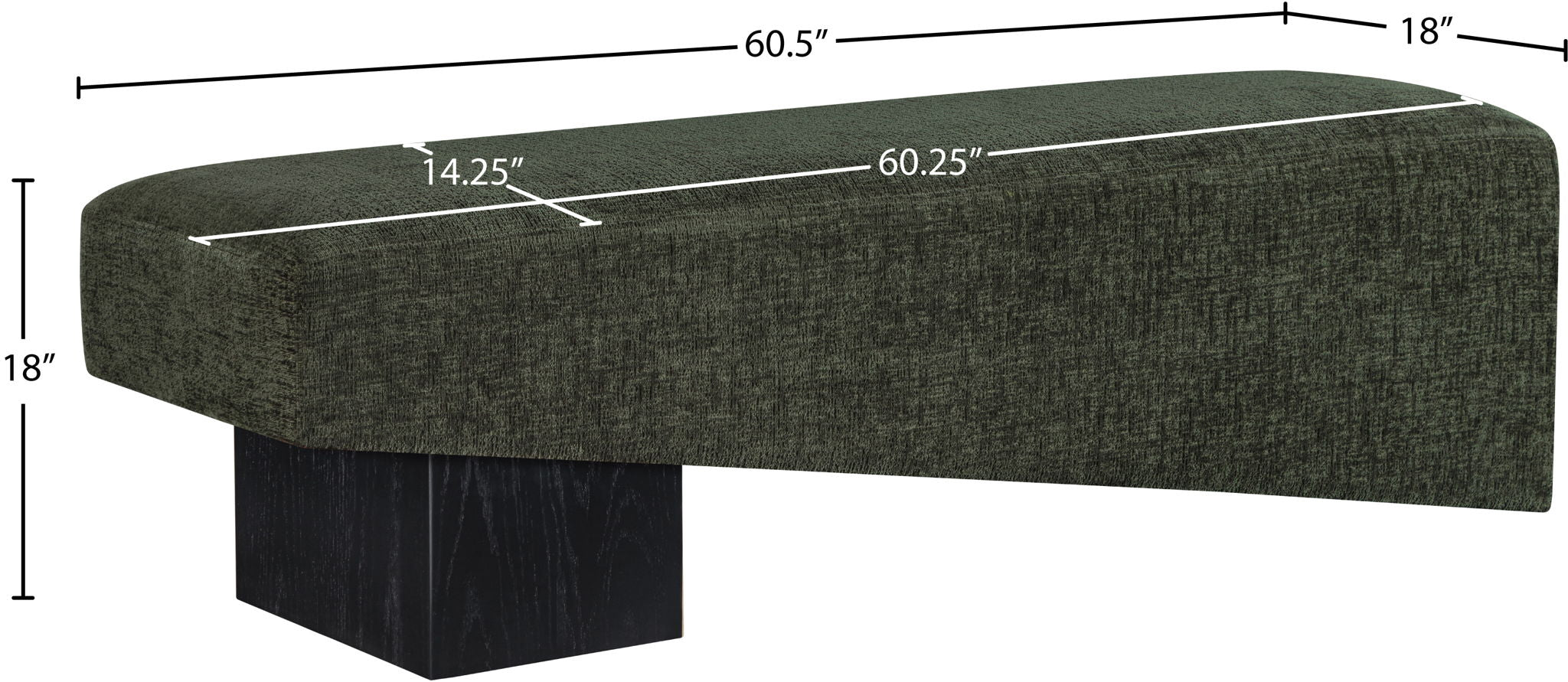 Alora - Bench - Black Base