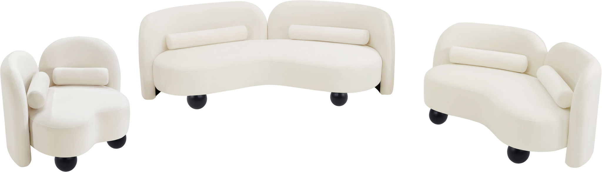Daphne - Velvet Loveseat
