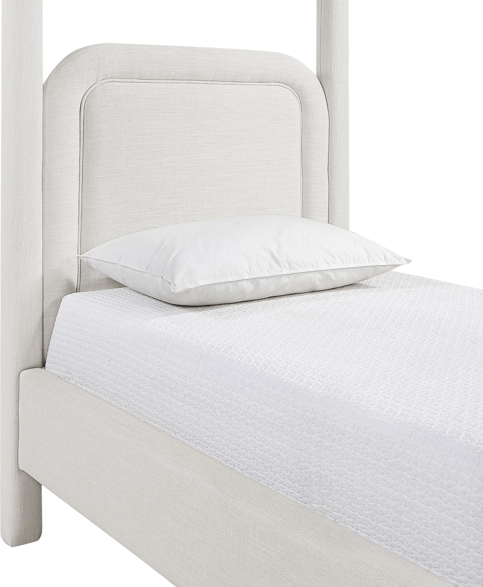 Salina - Linen Textured Fabric Upholstered Bed