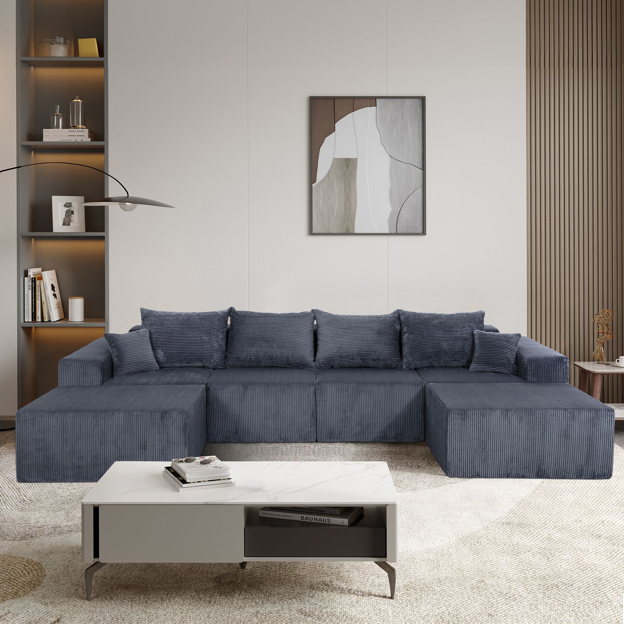 Modular Sectional Sofa, Convertible Couch With Chaise