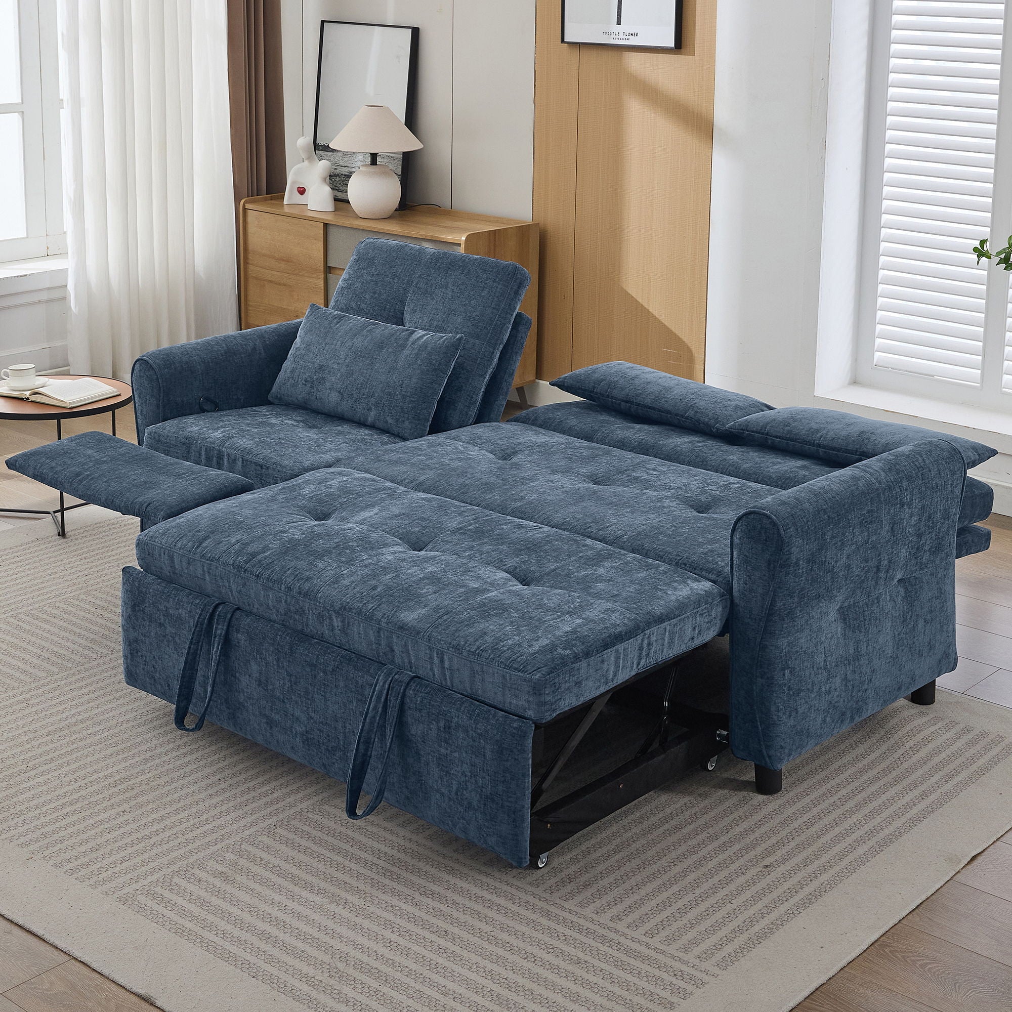 3 Seater Sofa Bed And Reversible Recliner