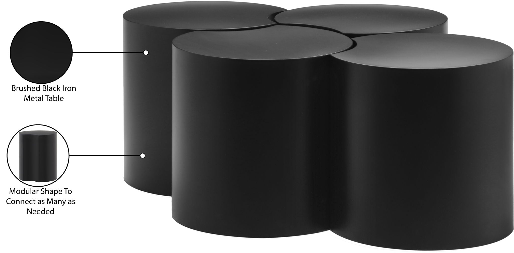 Dimple - 4 Piece Modular Coffee Table