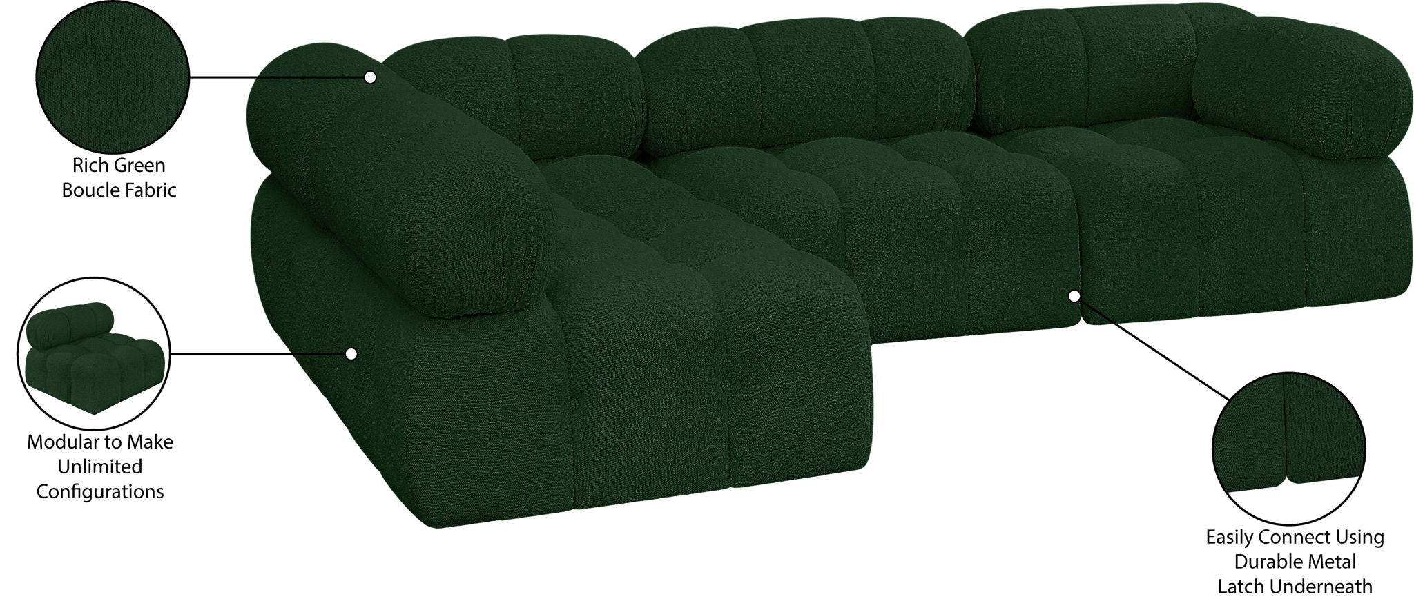 Ames - 4 Piece Modular Sectional