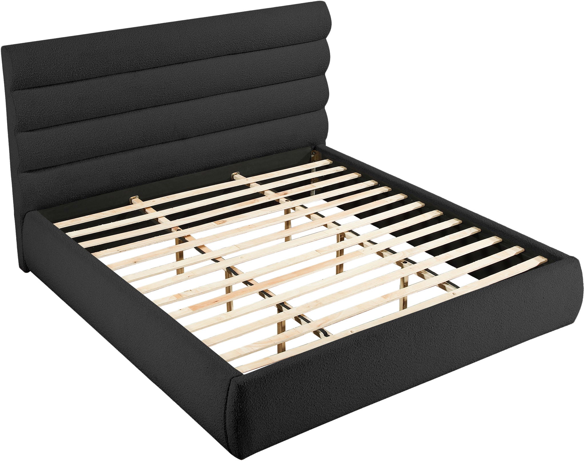 Adam - Boucle Fabric Bed With 52" Headboard