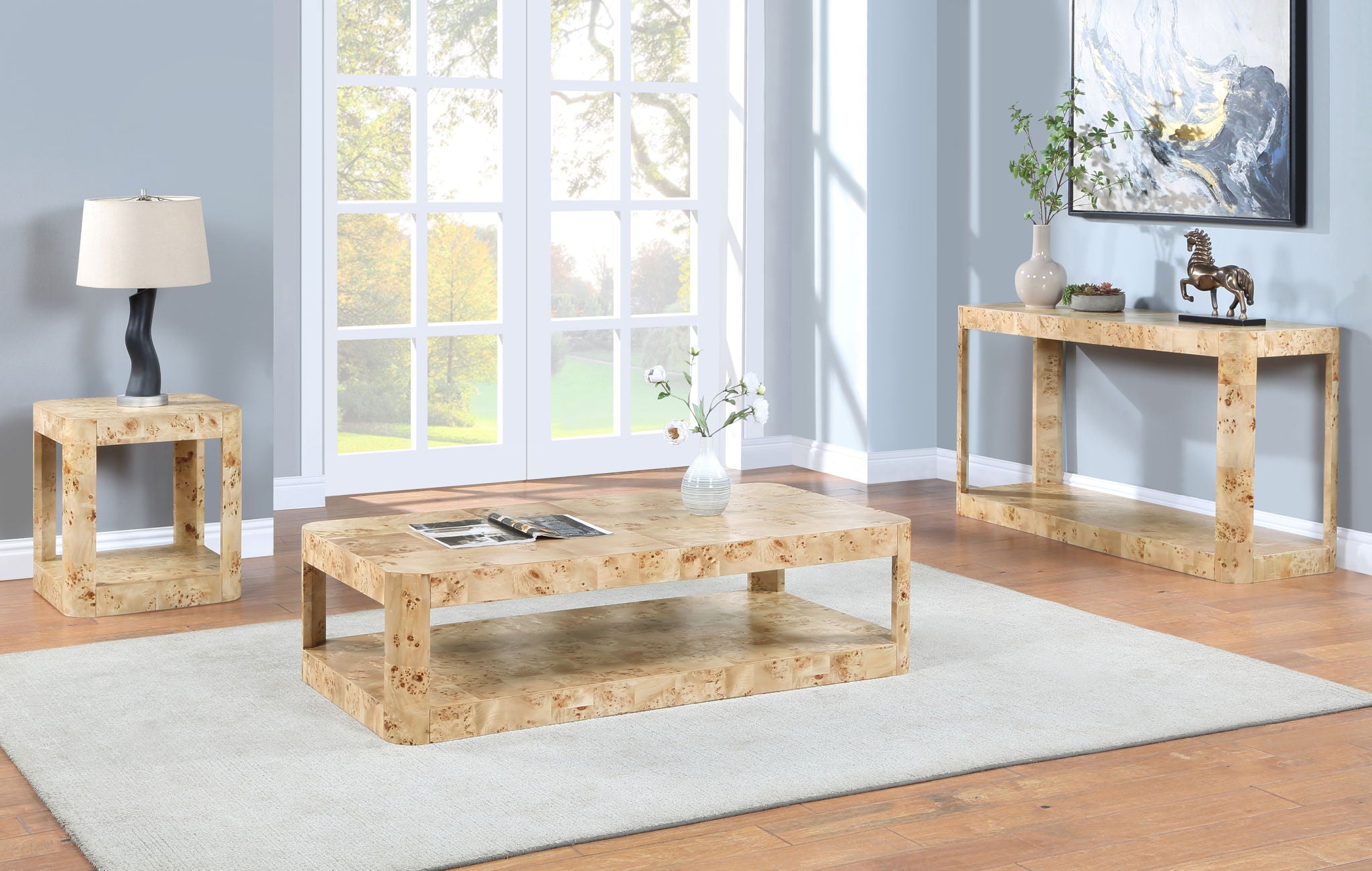 Reeves - Burl Wood Table