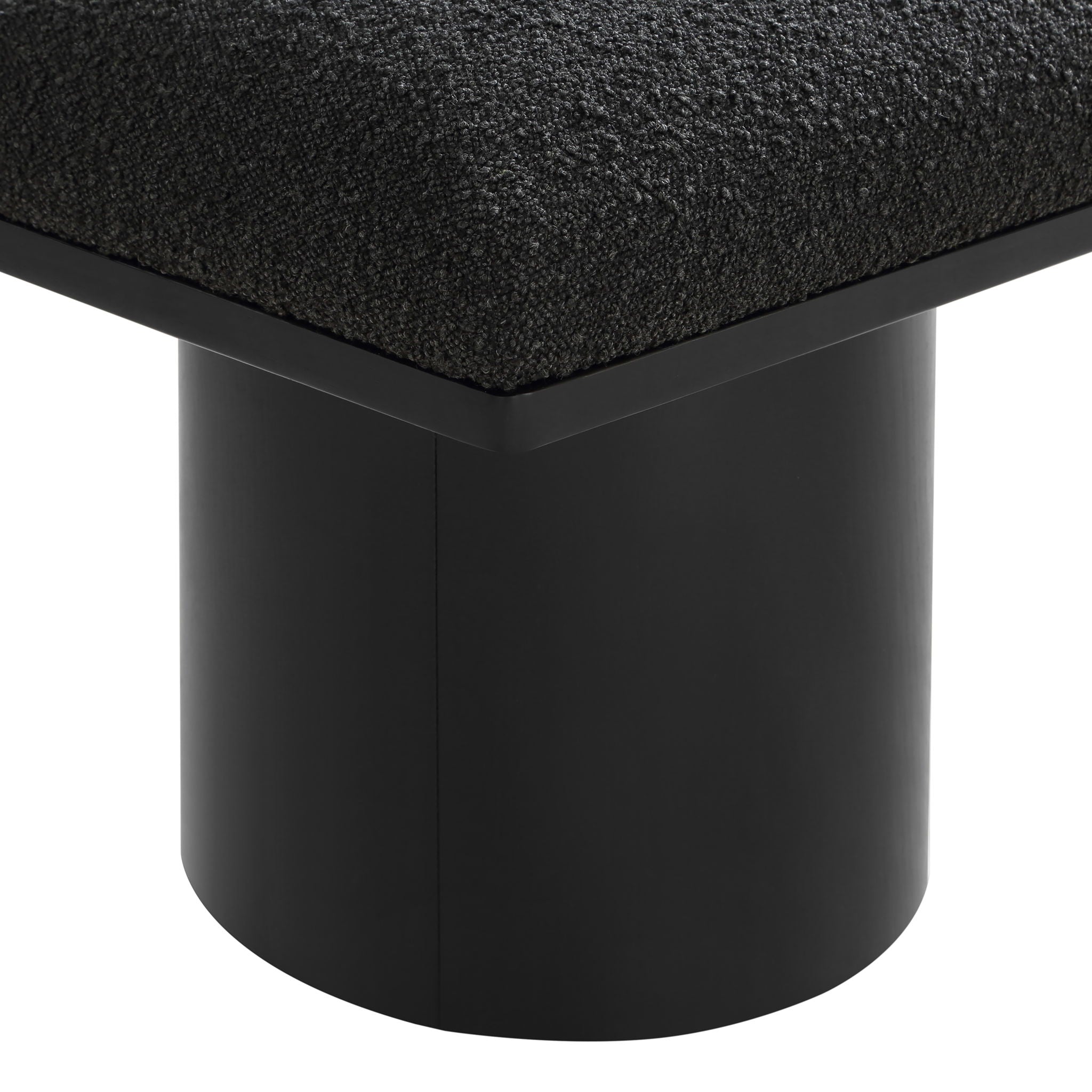 Pavilion - 2 Piece Modular Bench With Black Base